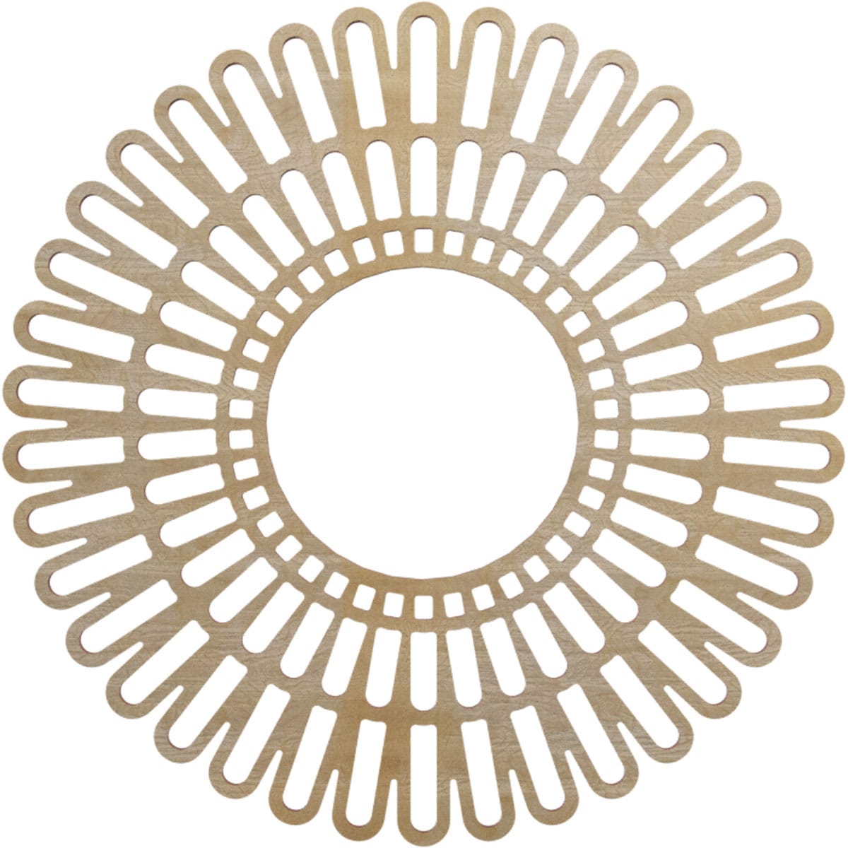 Ekena Millwork CMWP20X0250CRHI Cornelius Fretwork Pierced 20-in W x 20-in L Modern Hickory Wood Whole Ceiling Medallion