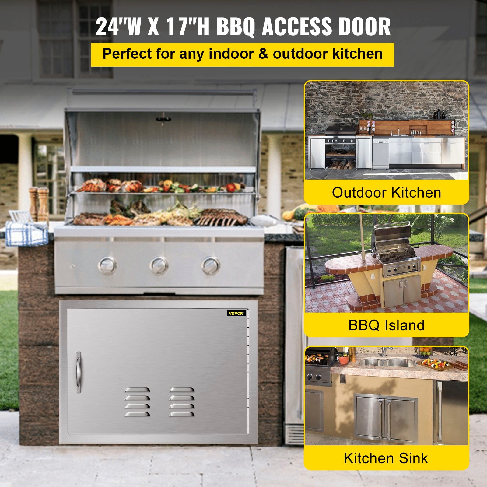 VEVOR 17X24YCSPCGMDTFK1V0 Builtin-Grill-Cabinet-Parts - View #3