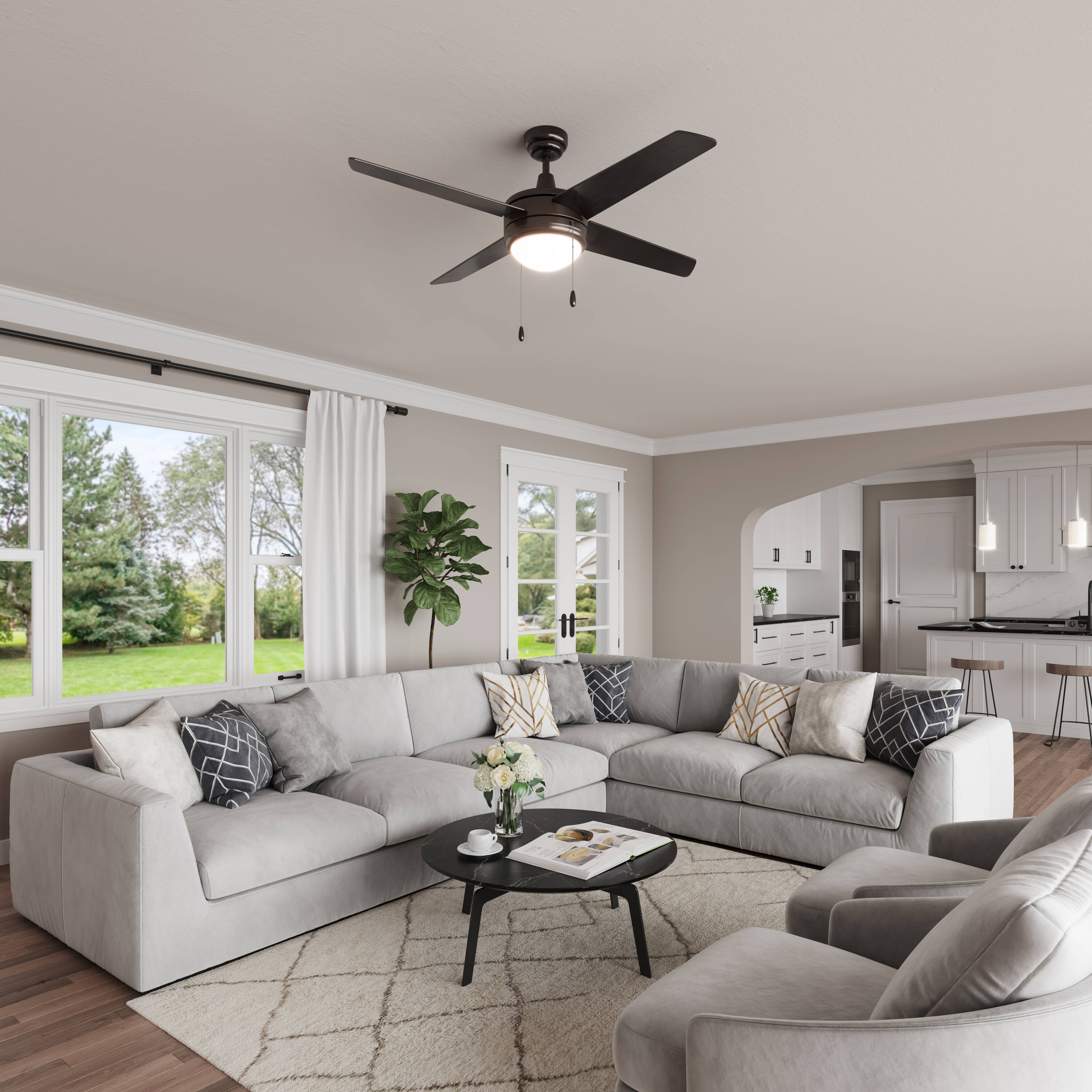 RP Lighting + Fans 1004BN-E26-L Ceiling-Fans - View #4