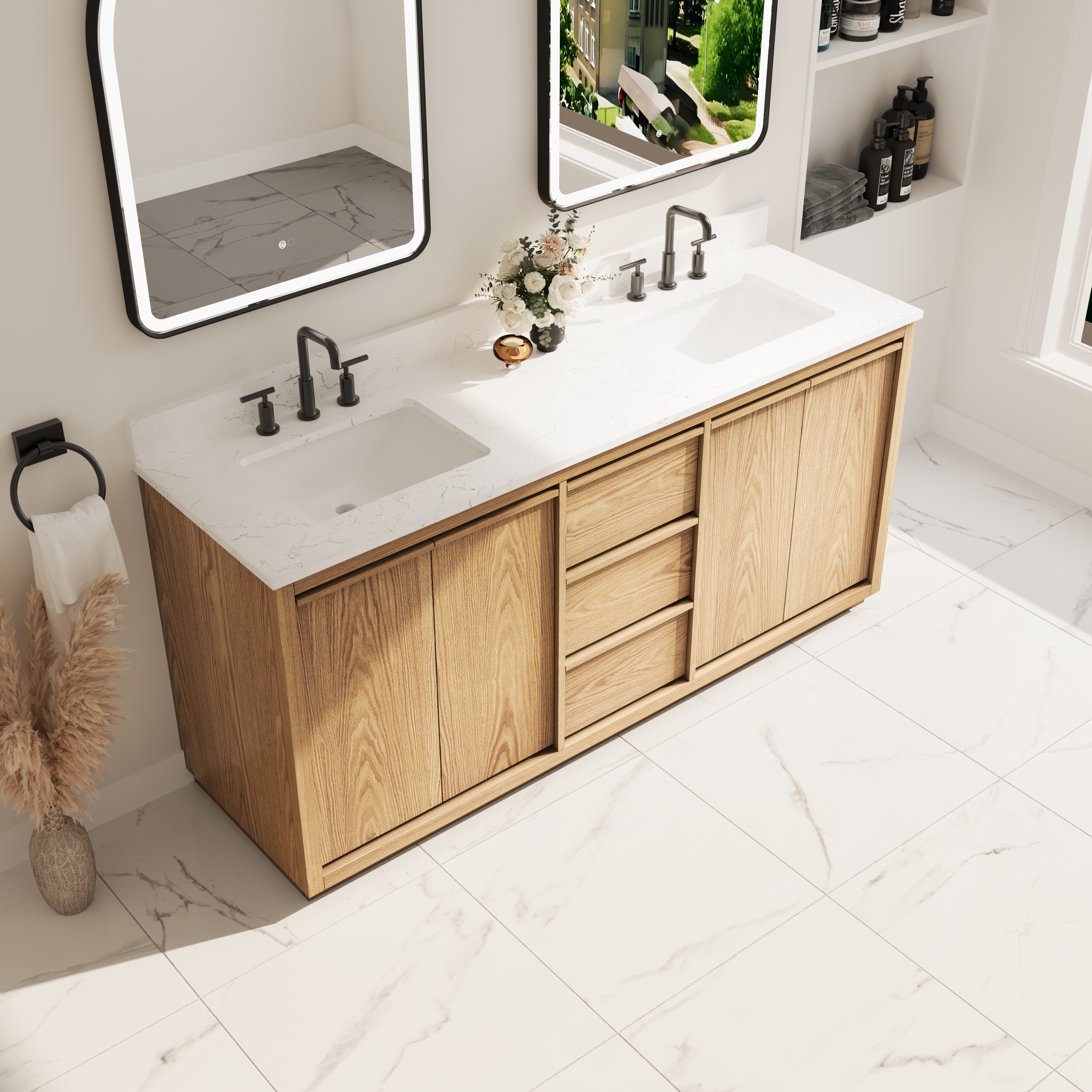 WELLFOR ELISA48QZ-WT Bath-Vanity-Combo - View #12