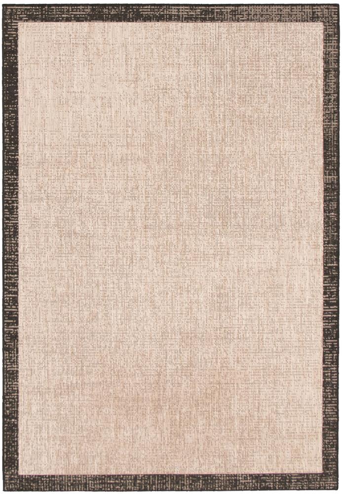 ECARPETGALLERY 315405 Sisal Classic 4 x 6 (ft) Loomed Polypropylene Black, Gray, Silver Rectangular Indoor Bohemian/Eclectic Area rug