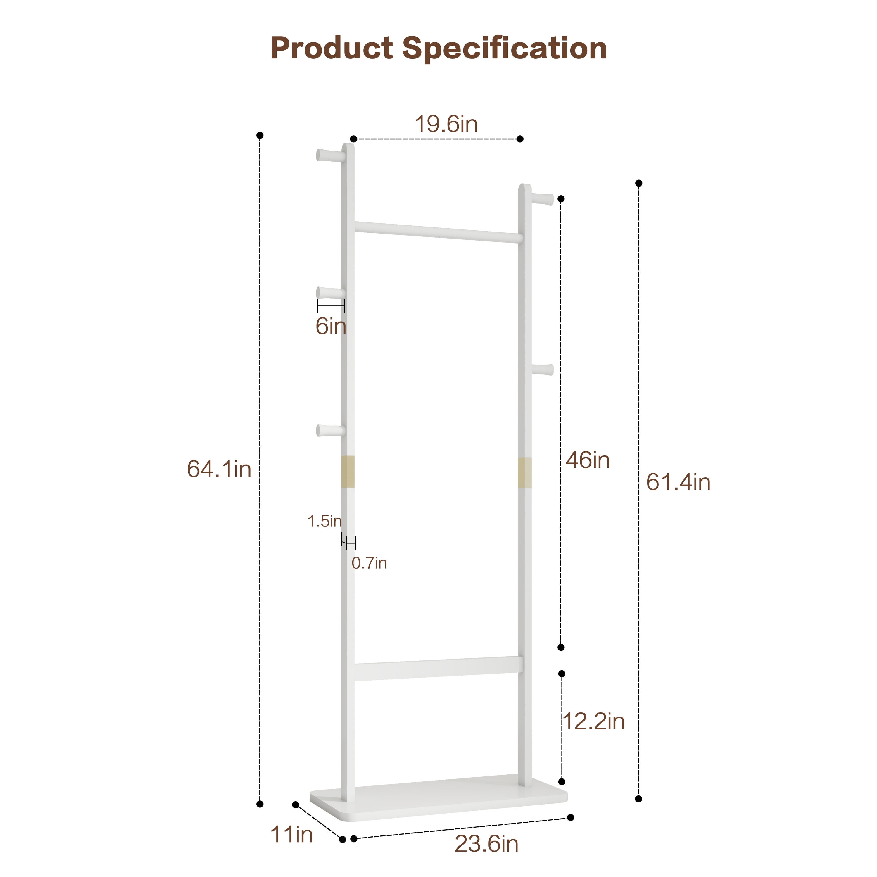 EXTRAUP YHLW2987P225476 Coatrack-Stands-Pedestals - View #3