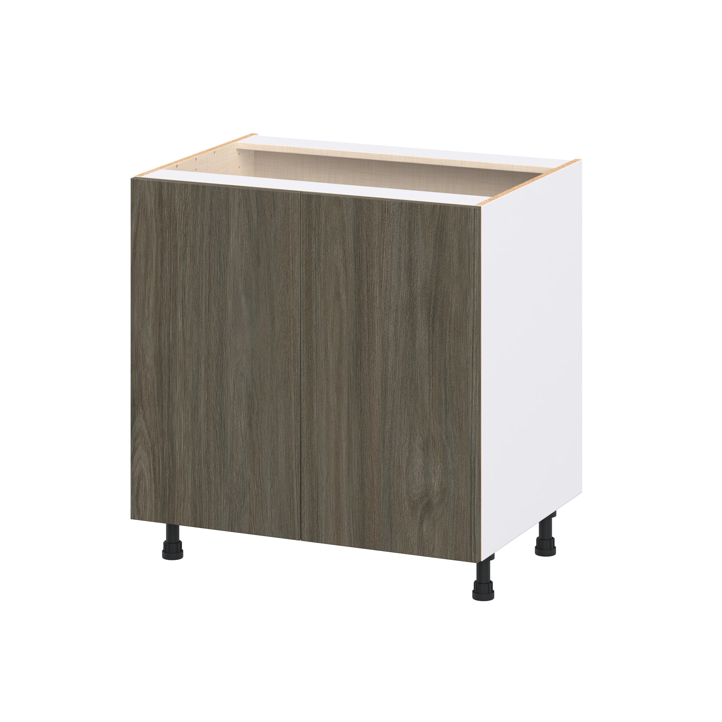 Hugo&Borg DSSB33FH-SA Savane 33-in W x 34.5-in H x 24.5-in D Textmel Sink Base Fully assembled Cabinet Flat Panel Slab