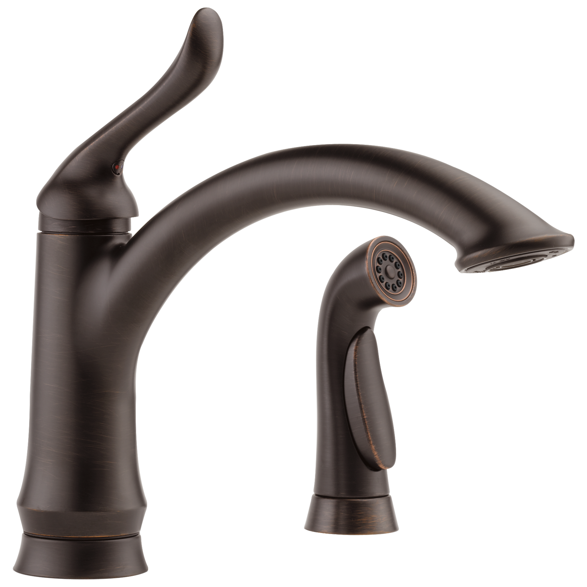 Delta Linden Venetian Bronze Single Handle Kitchen Faucet Deck Plate   00679004 