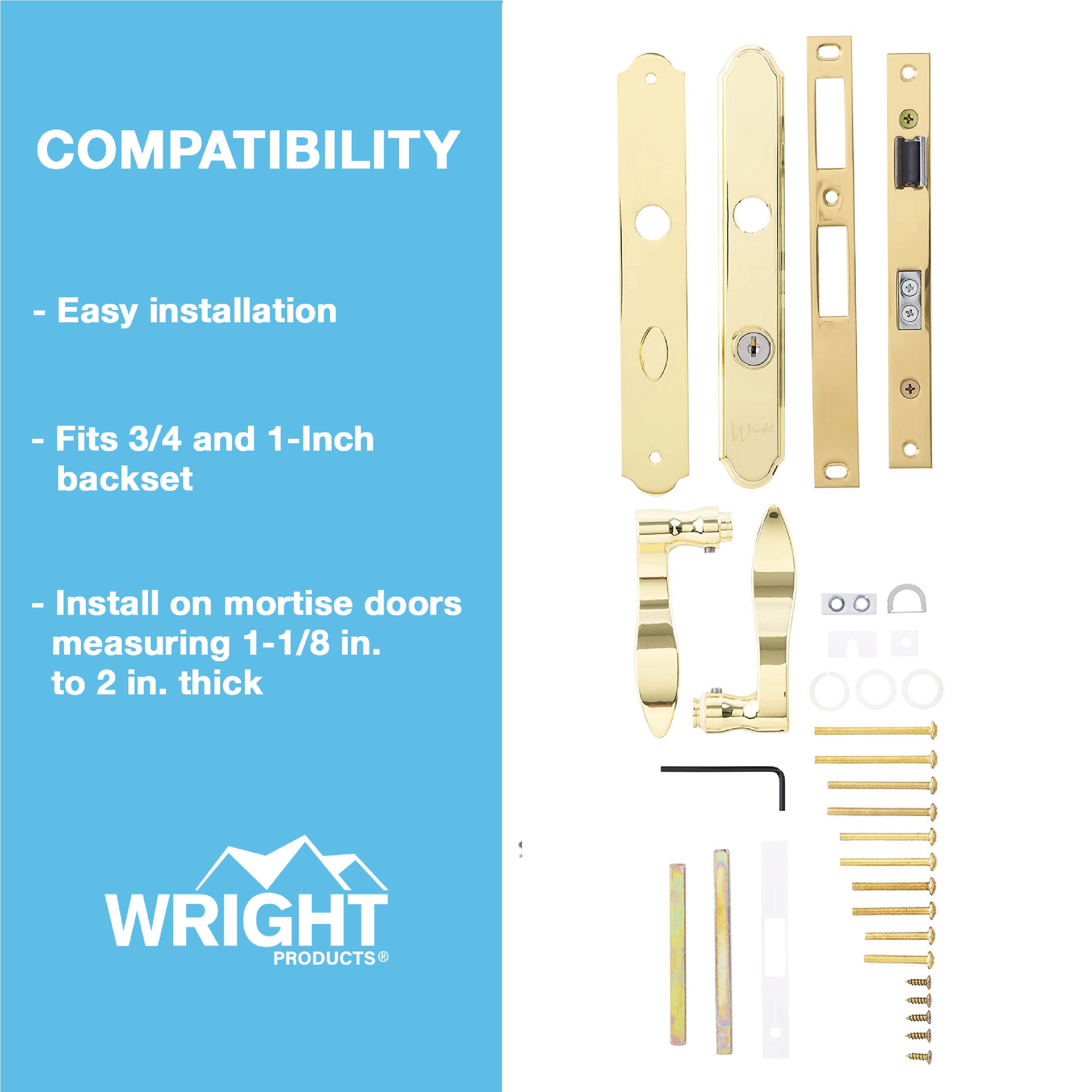WRIGHT PRODUCTS VMT115PB Screen-Storm-Door-Handles - View #2