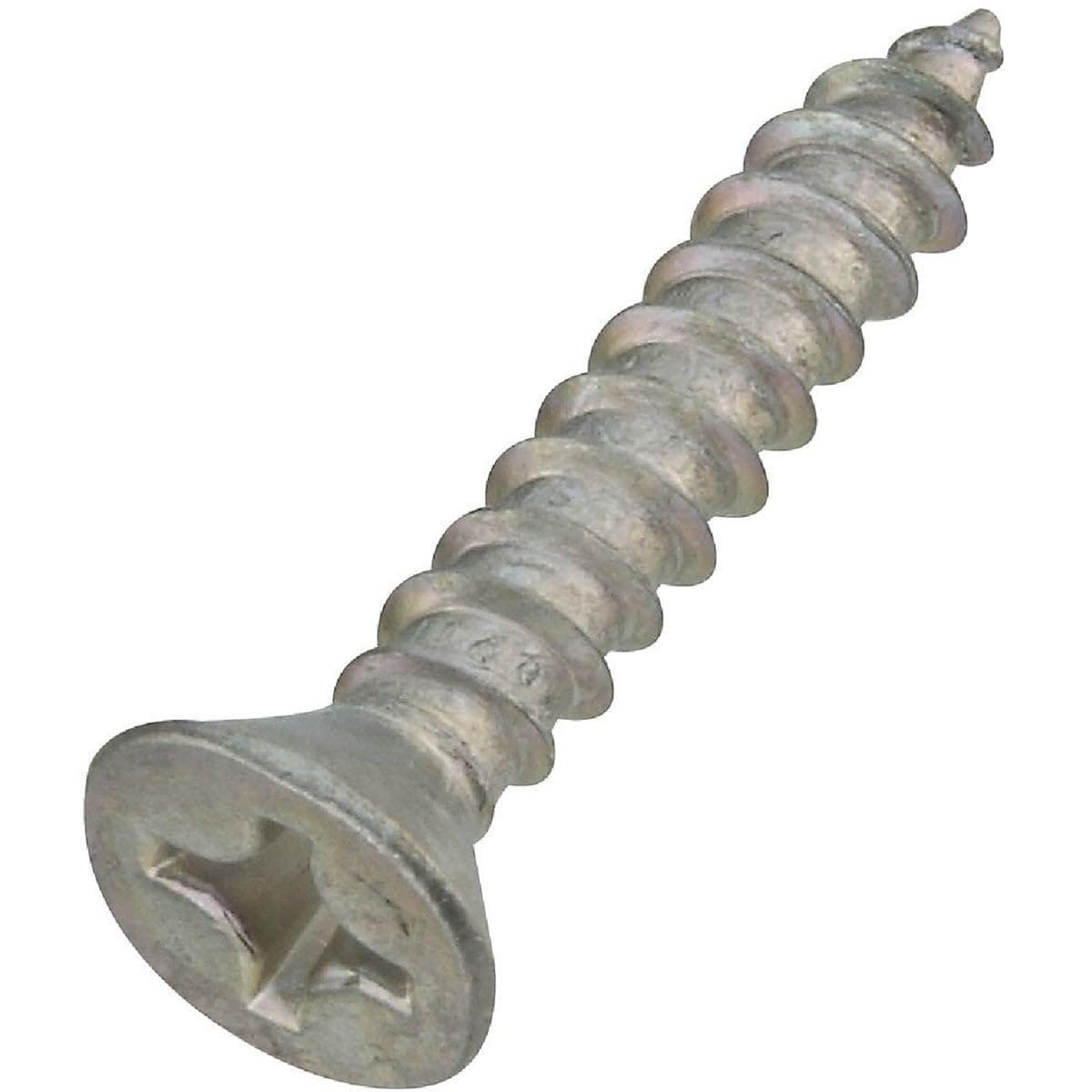 National Hardware  12In x 1.25In Zinc Plated Wood Screws - 5 Pack
