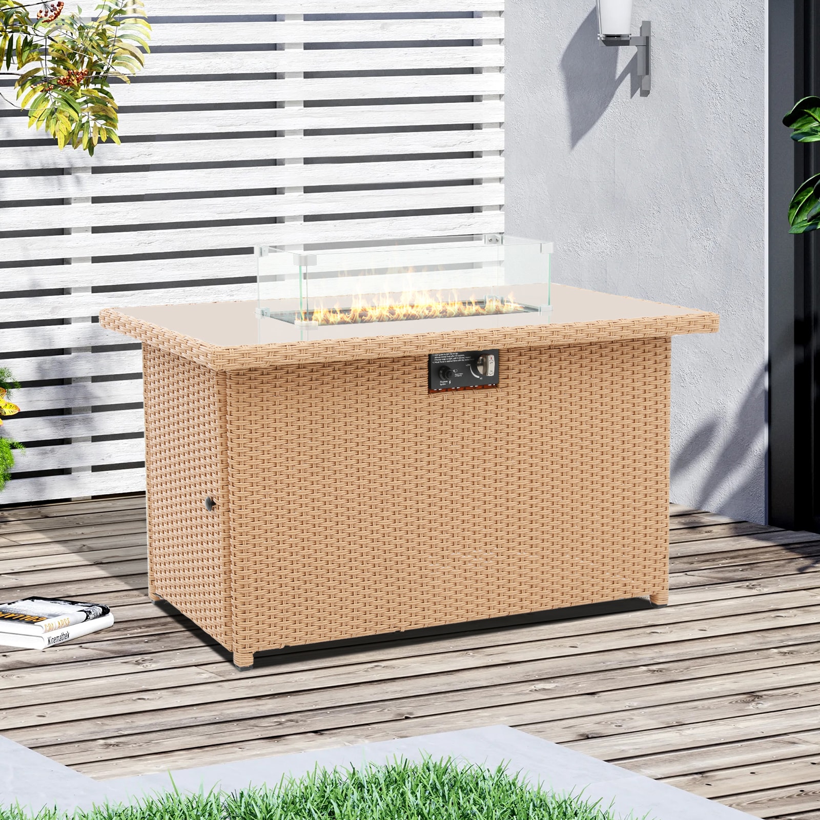 UPHA TBHPZ-43-BEIGE Outdoor-Gas-Firepits - View #2