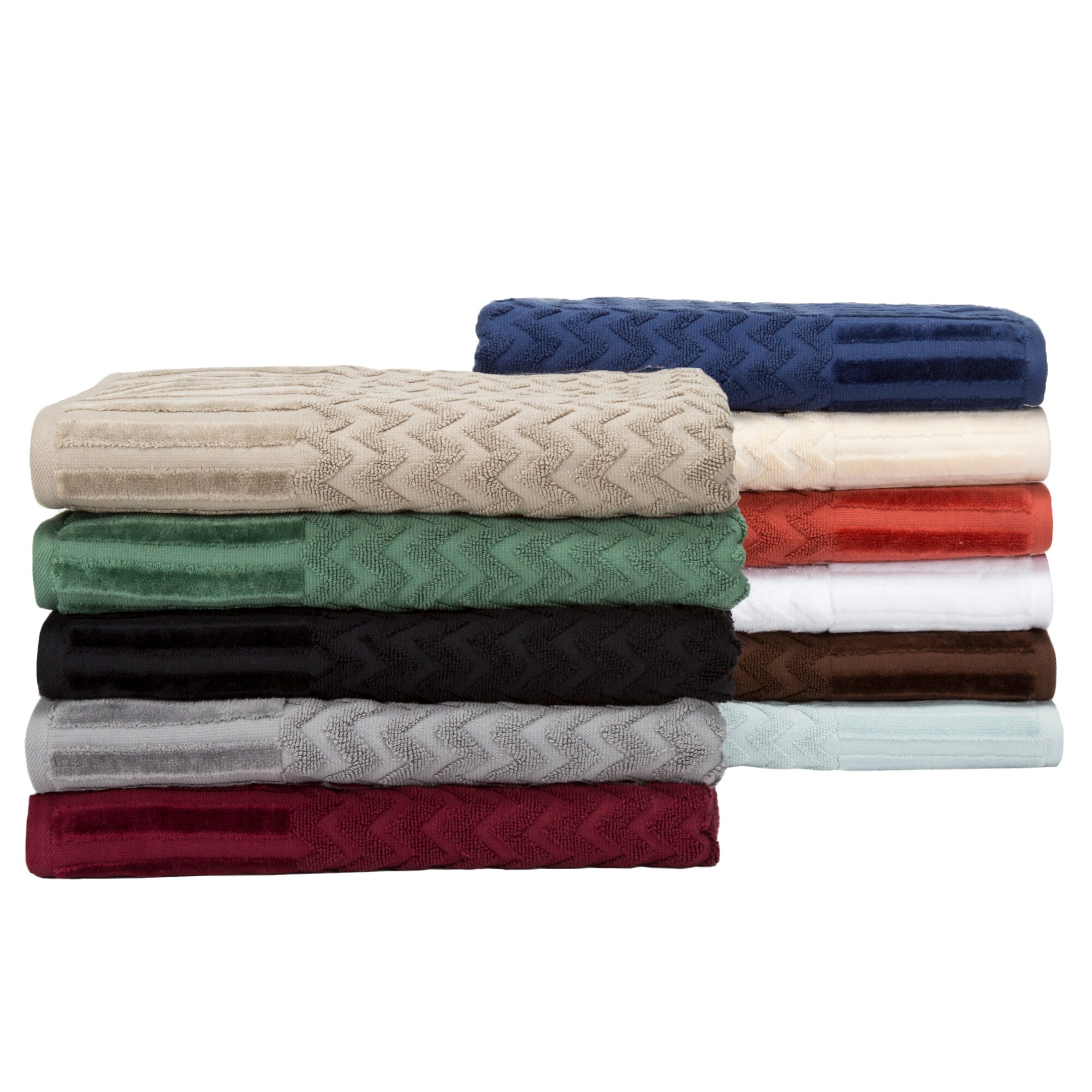 Hastings Home 327710SYF 6-Piece Cotton Deluxe Plush Bath Towel Set, CH