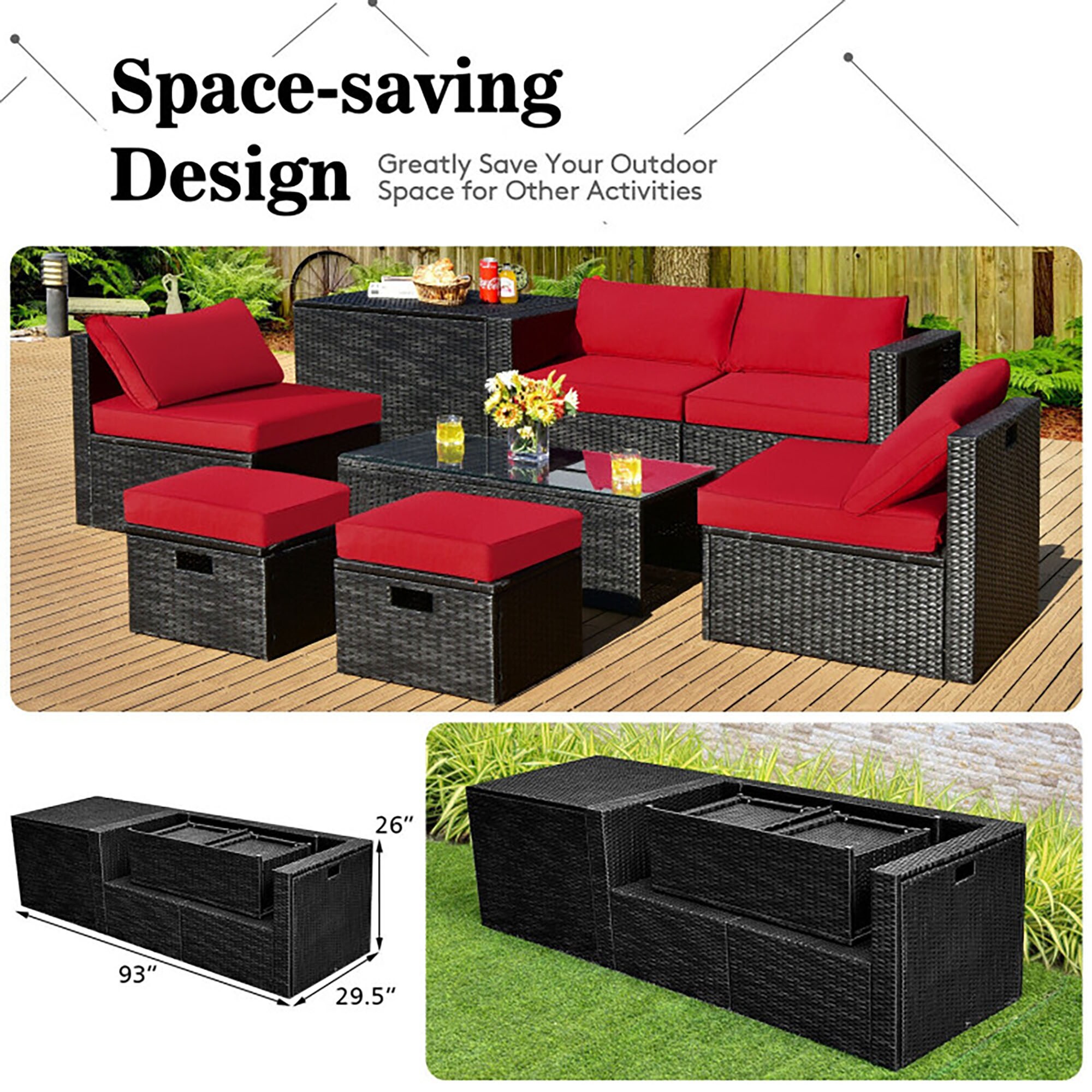 CASAINC CN-WFQ02-OR Patio-Conversation-Sets - View #3