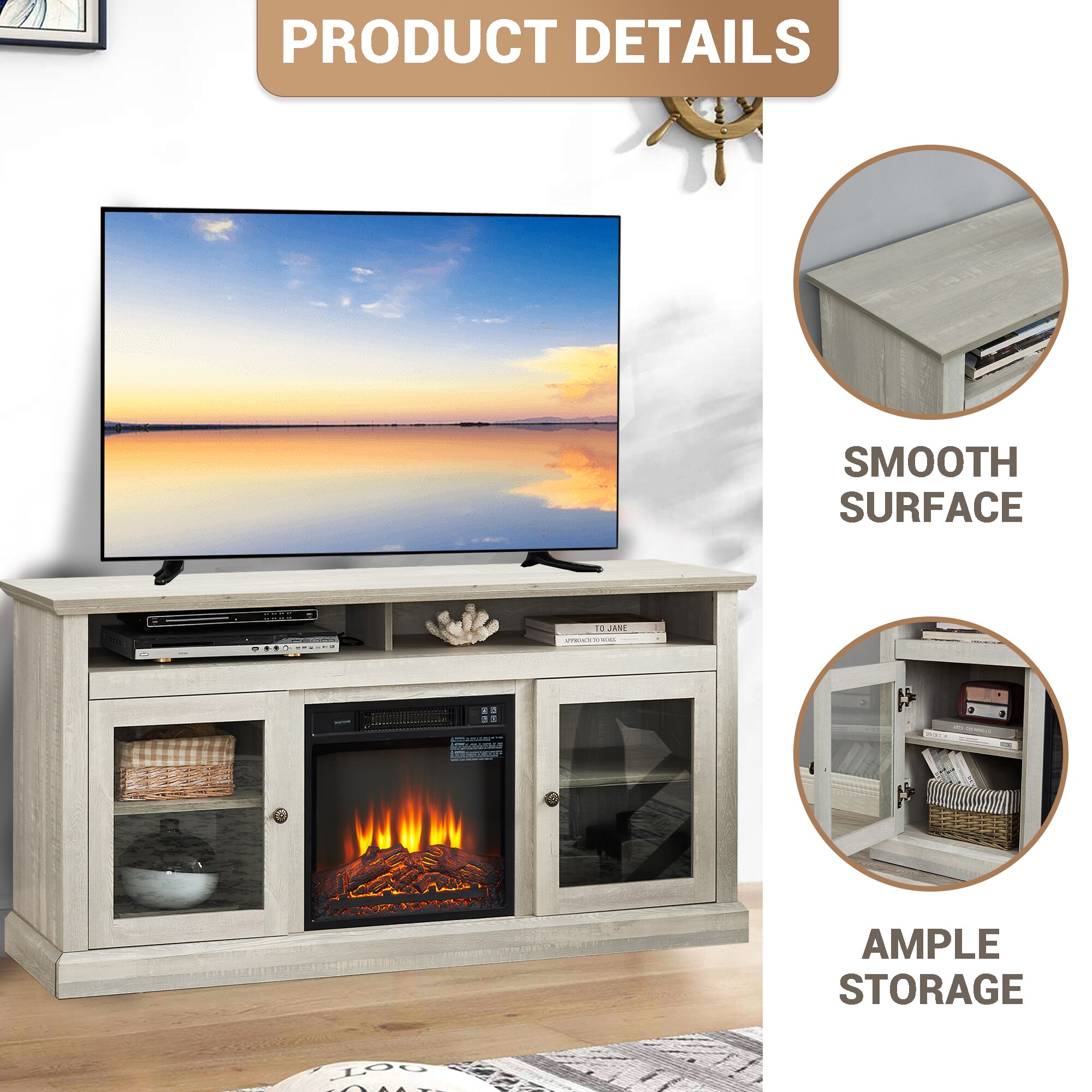 Fun Orange FUN10FP08 Electric-Fireplaces - View #5