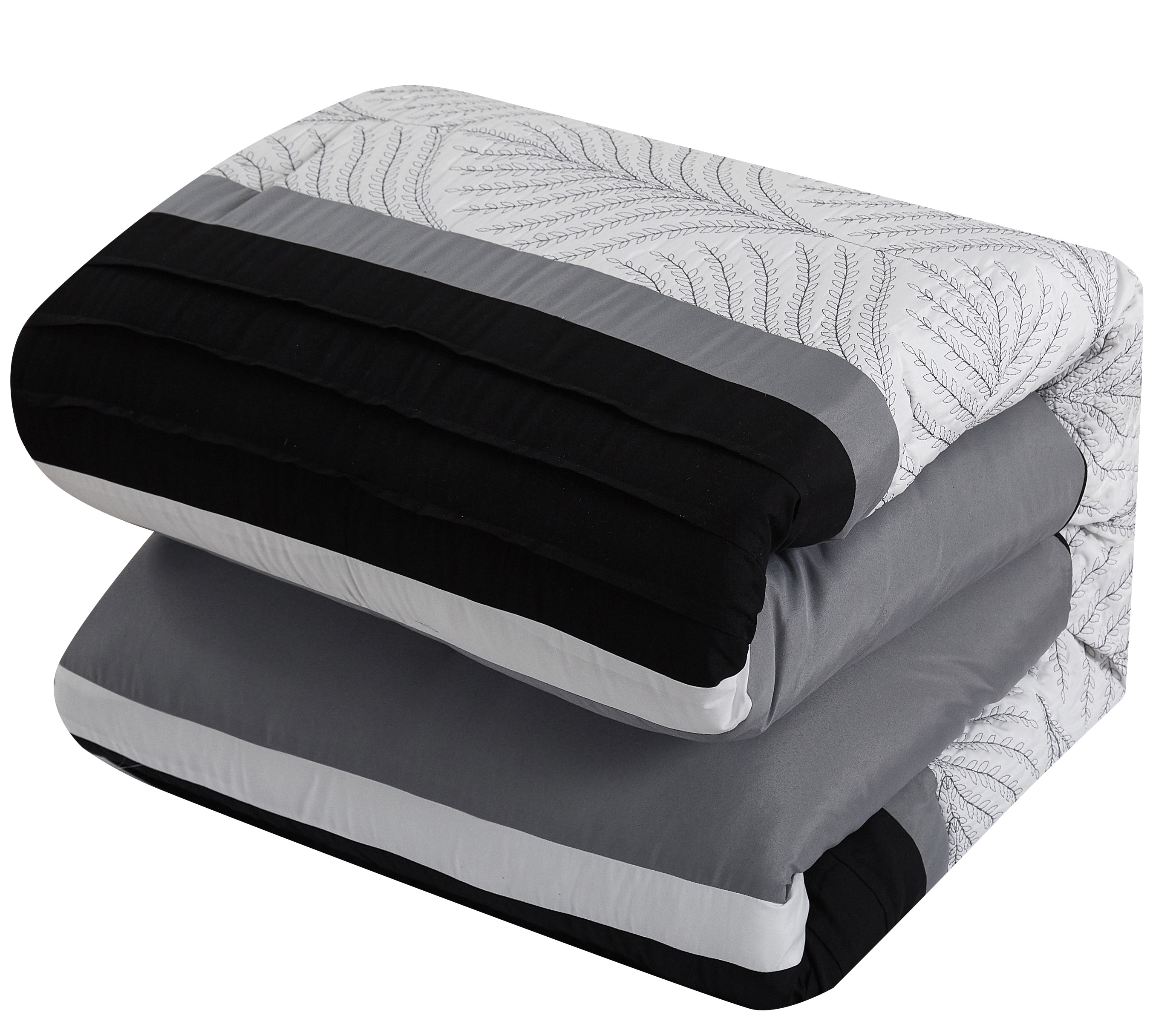 Nanshing LEAVES6-Q-BLCK bedding - View #6