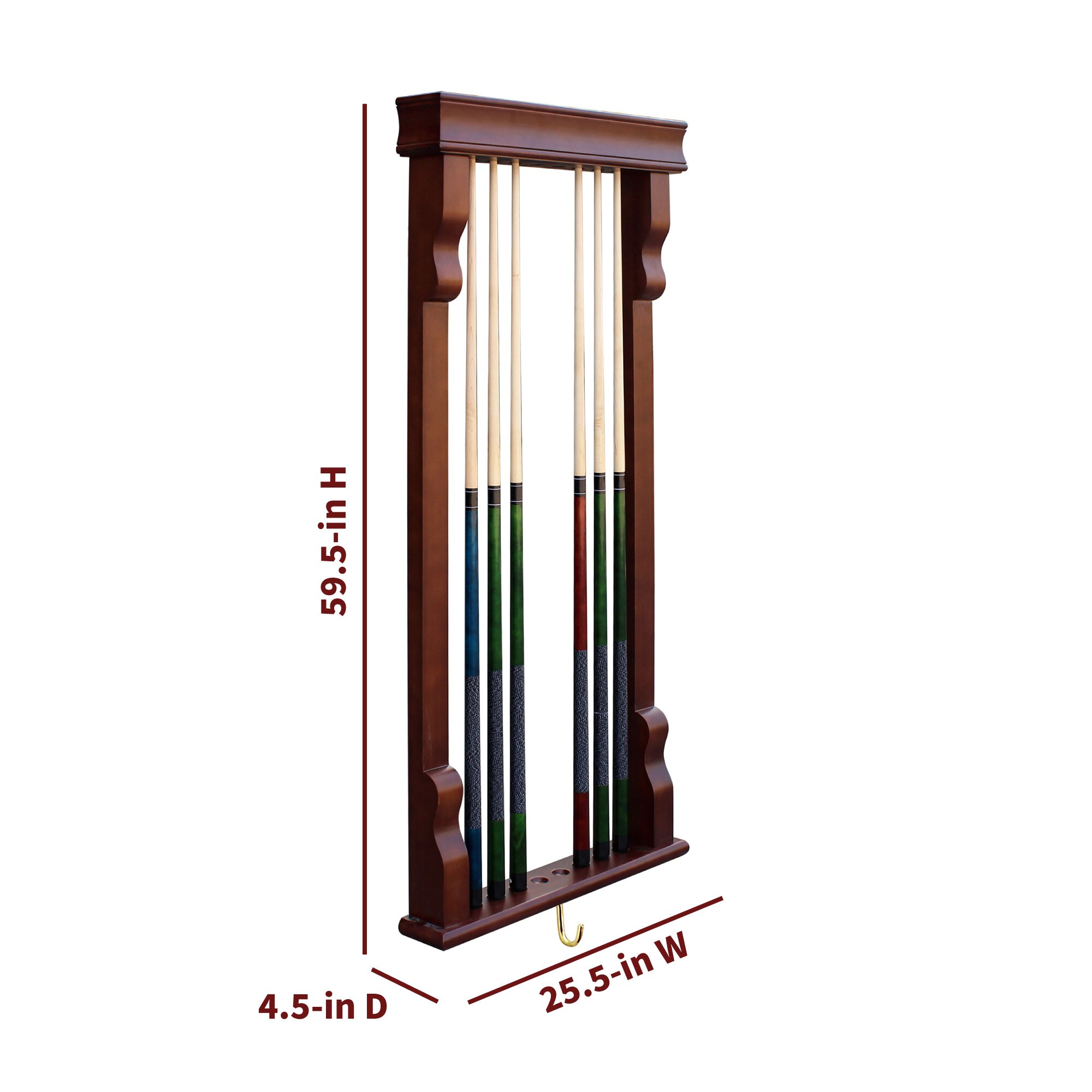 Hathaway BG2571W Pool-Cue-Racks - View #2
