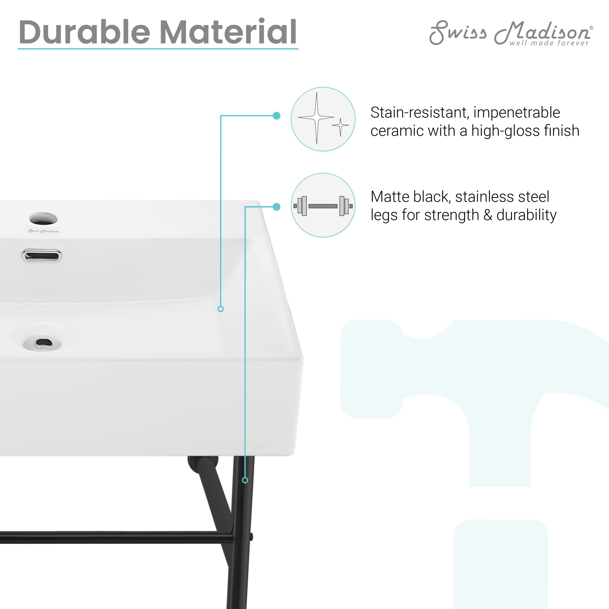 Swiss Madison SM-CS771 Console-Sinks - View #8