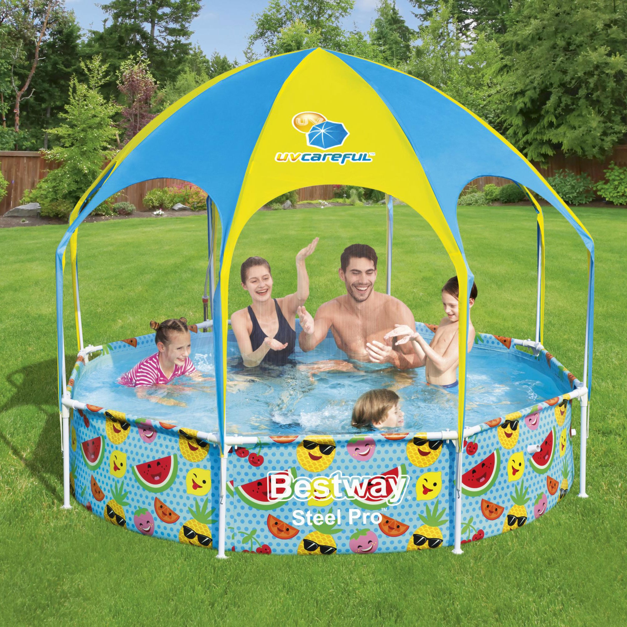 Kiddie pool sale with canopy