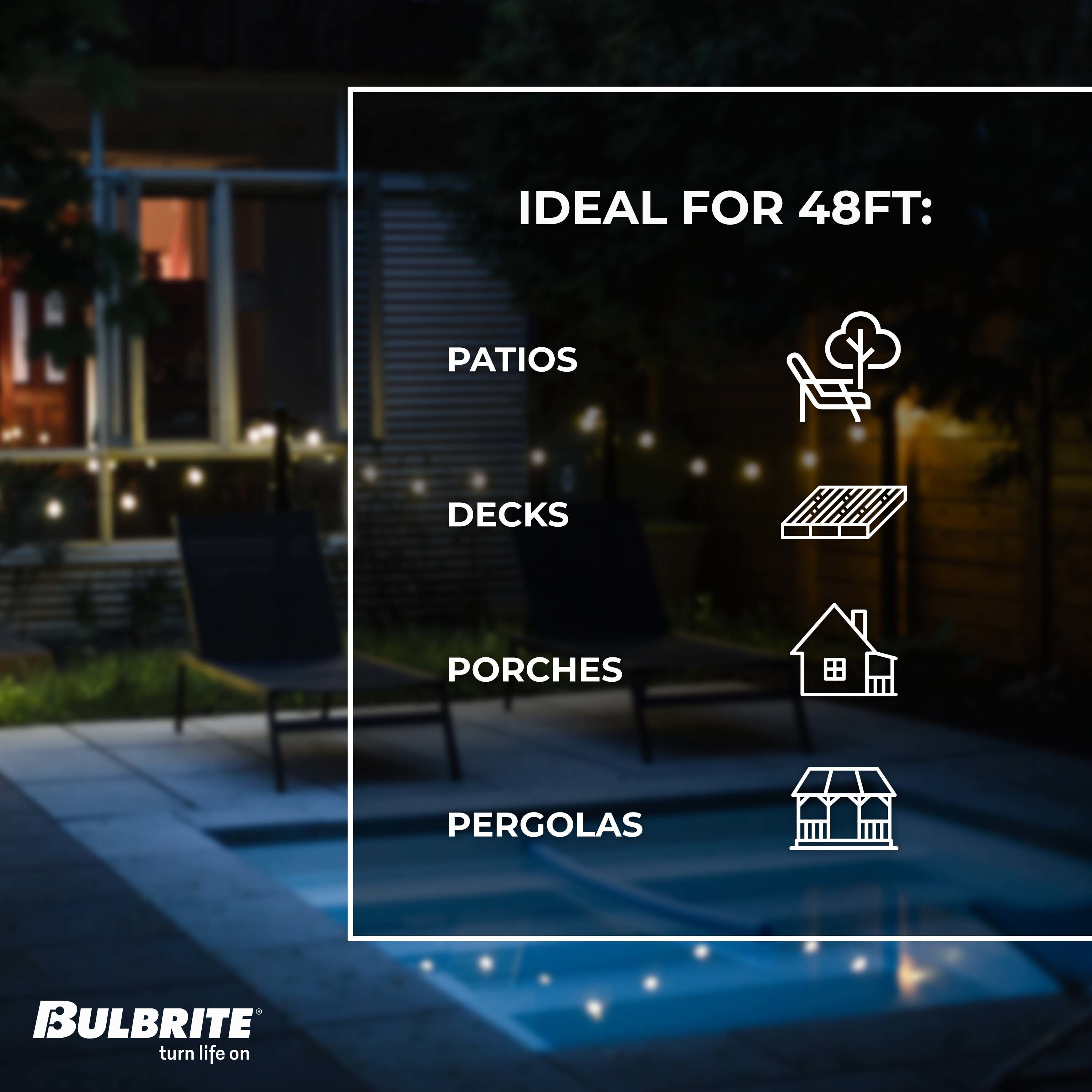 Bulbrite 812482 Patio-String-Lights - View #5