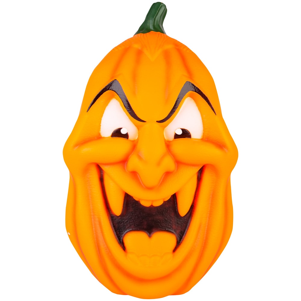 Haunted Living 20-in Tabletop Lighted Jack-o-lantern Door Decoration in ...