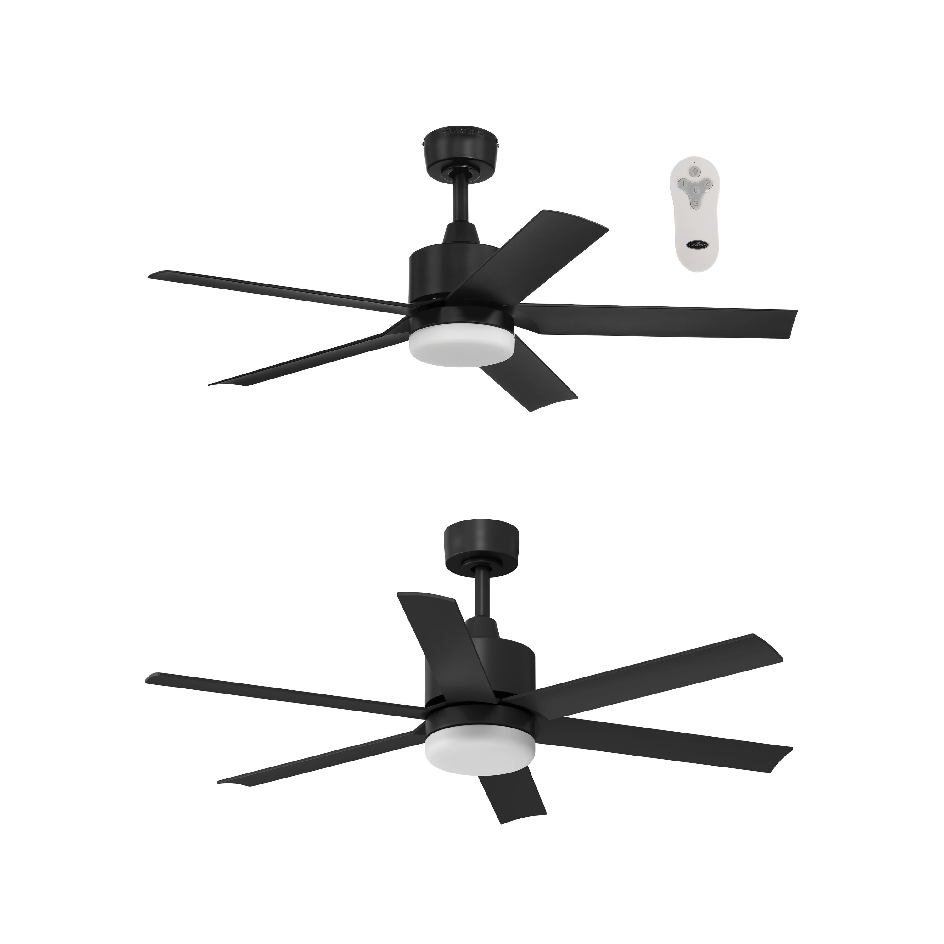 Harbor Breeze  Reidsport Matte Black Total Home Ceiling Fan Collection