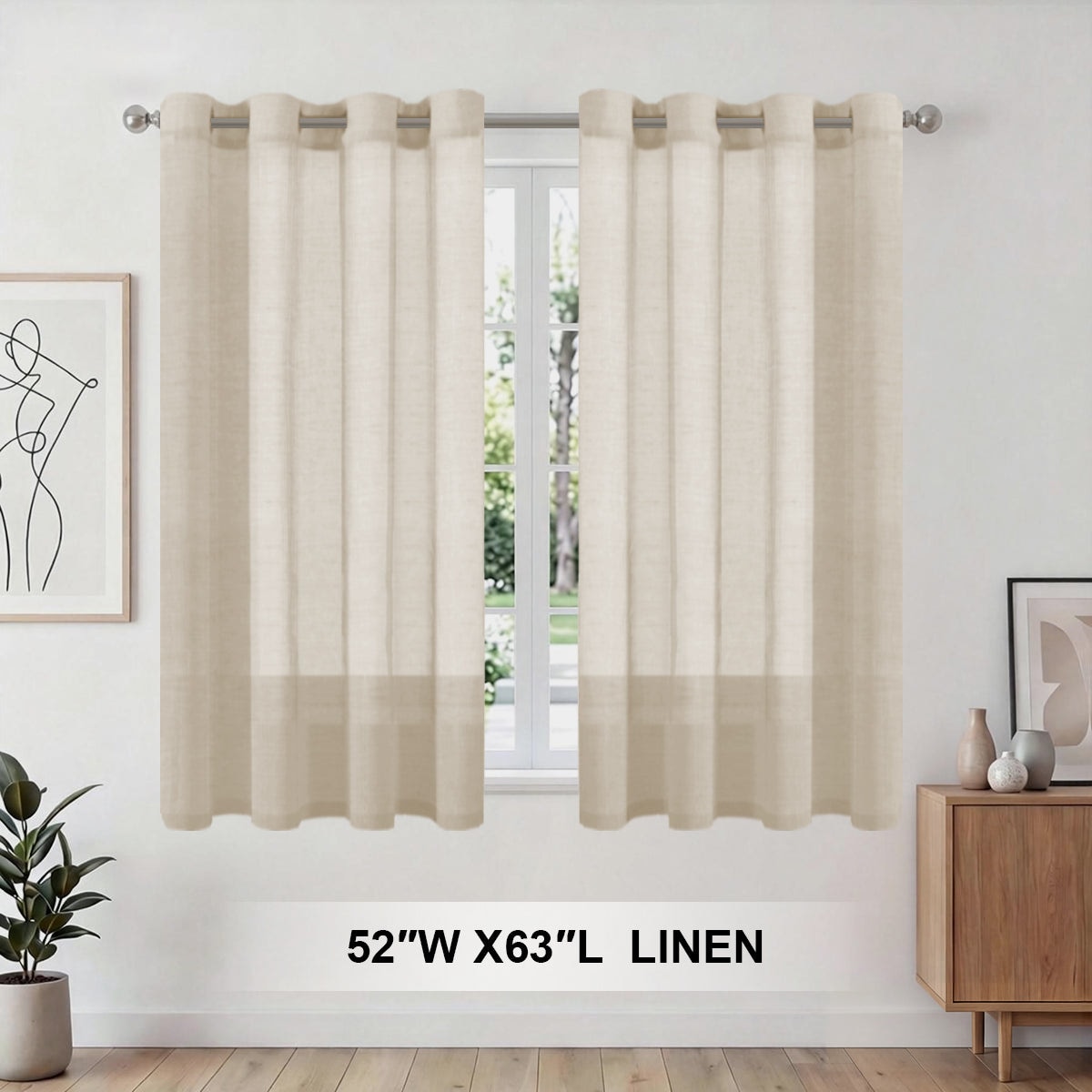 H.Versailtex LINENCS52108LINEN curtains - View #7