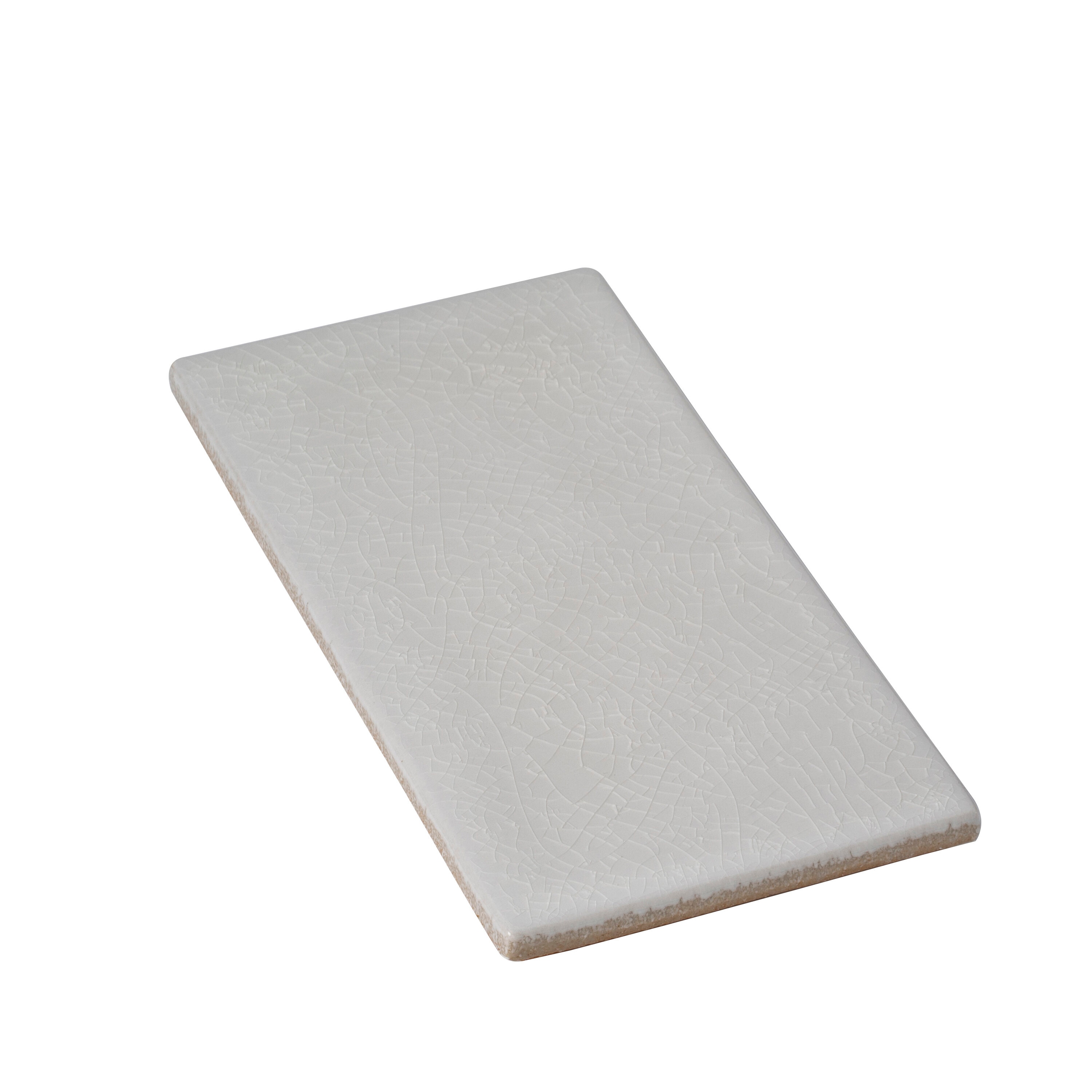 Apollo Tile (Sample) Deluxe White 3-in x 6-in Glossy Ceramic Marble Look Floor and Wall Tile