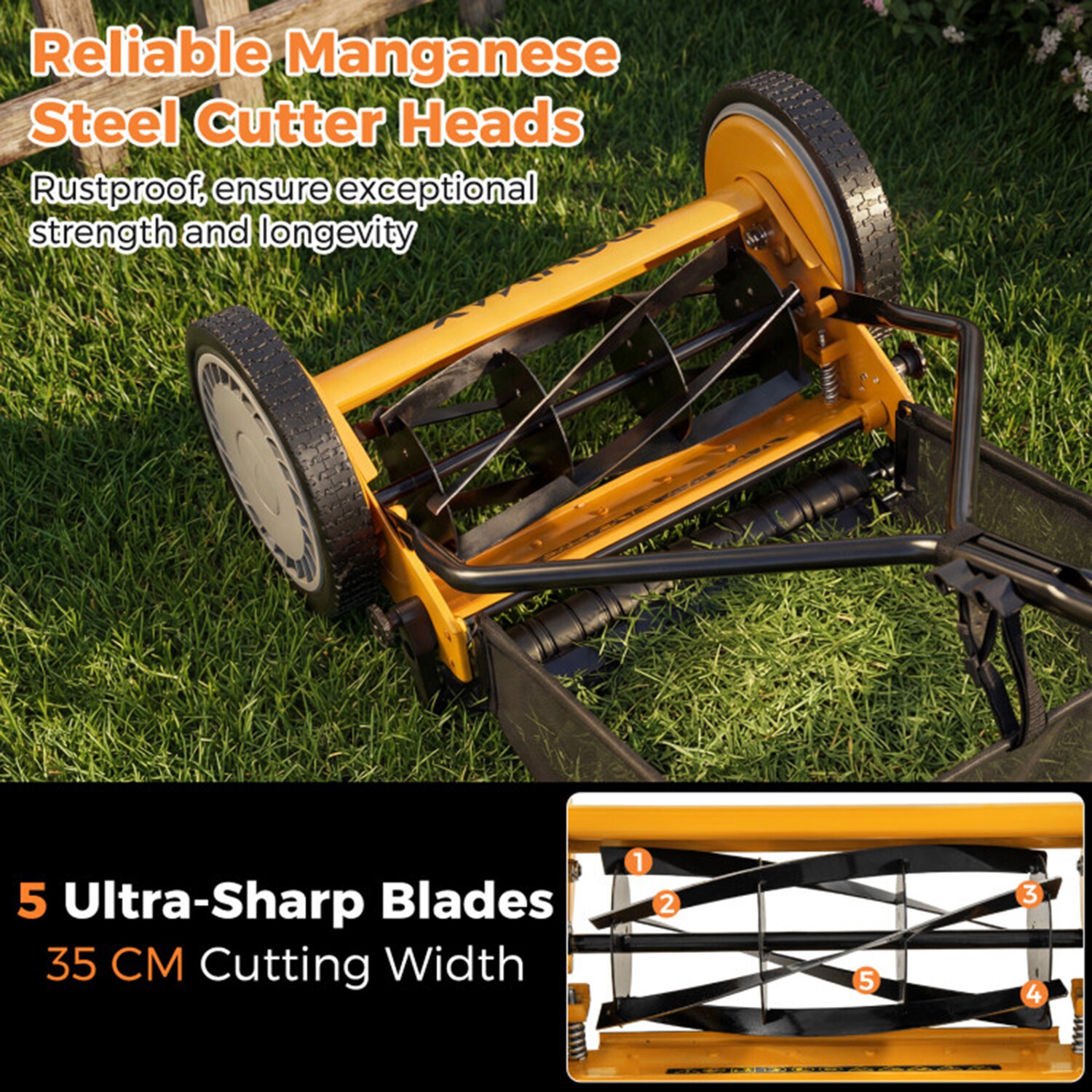 Mondawe MO-GT313OR3P Push-Mower-Reel - View #7