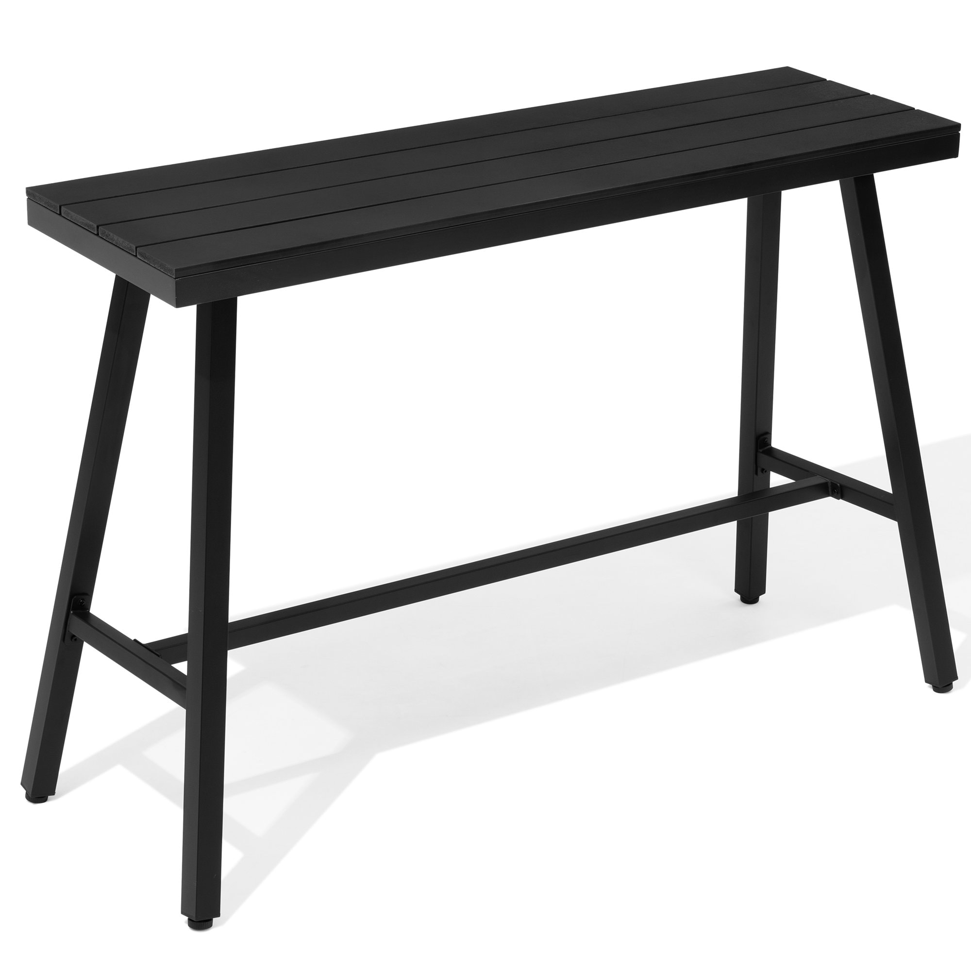 Crestlive Products CL-TB057BLK140 1 pc patio bar table Rectangle Bar height Table 15.55-in W x 55-in L