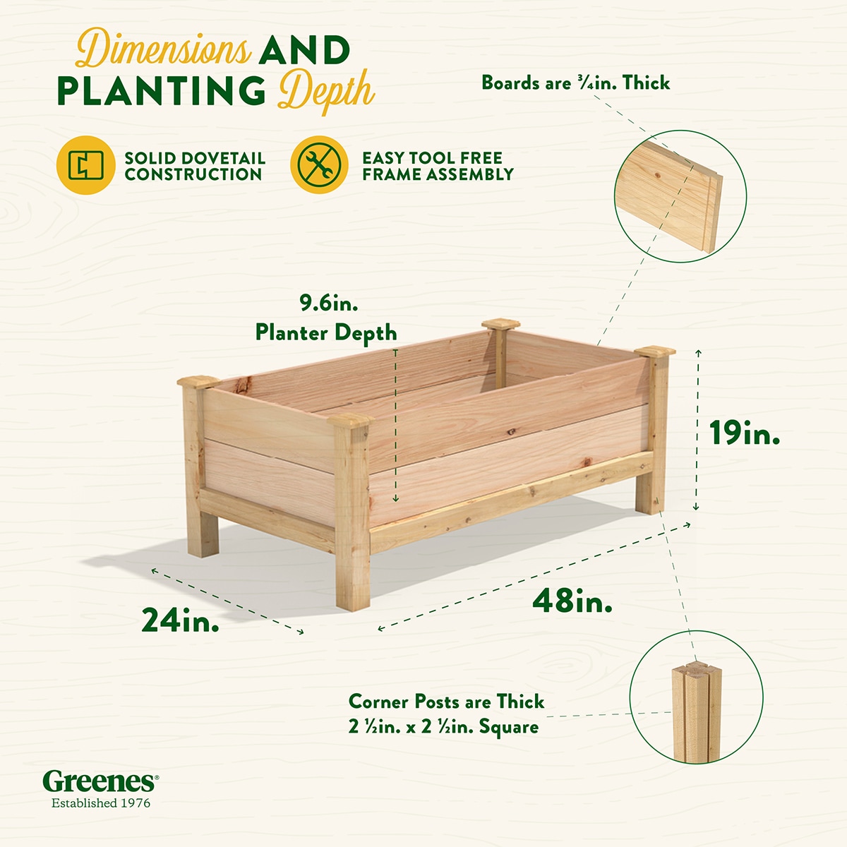 Greenes Fence RCEV244819P Raised-Planter-Boxes - View #7