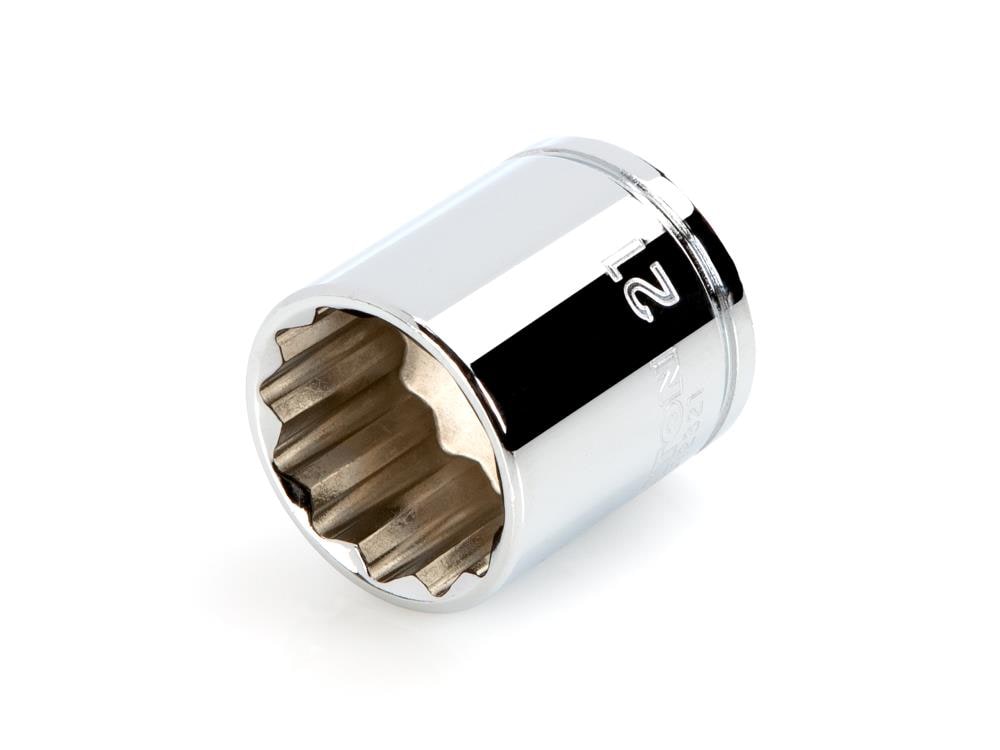 TEKTON SHD12321 3/8-in Drive Metric 21mm Shallow Socket