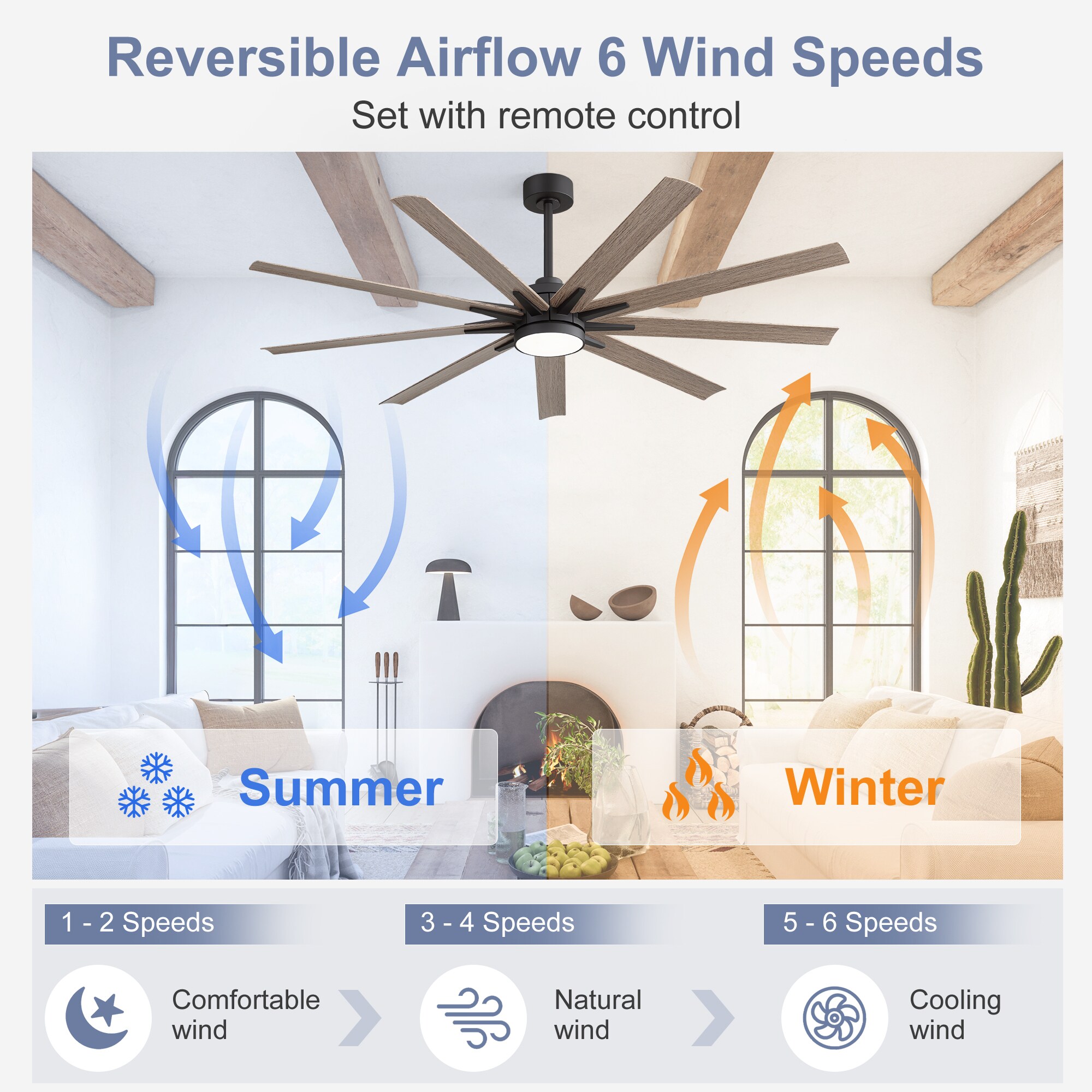 Airsurfer AS-29024-BK Ceiling-Fans - View #4
