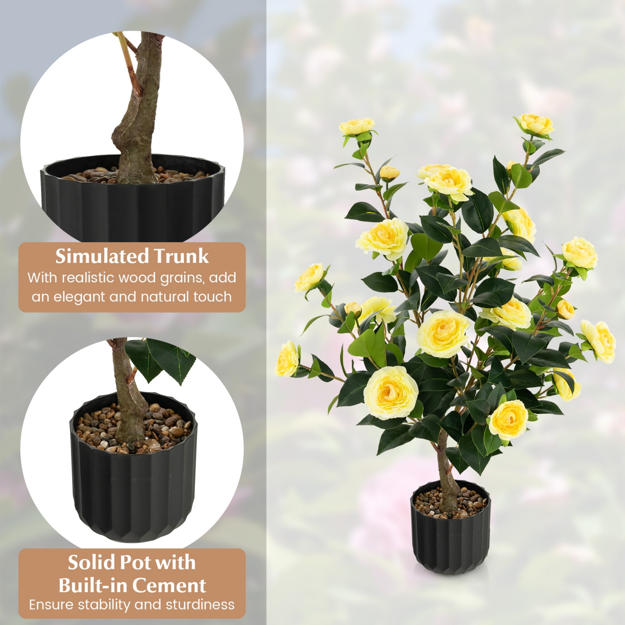 Poinic CWZH10188YW-2 Artificial-Plants-Trees - View #3