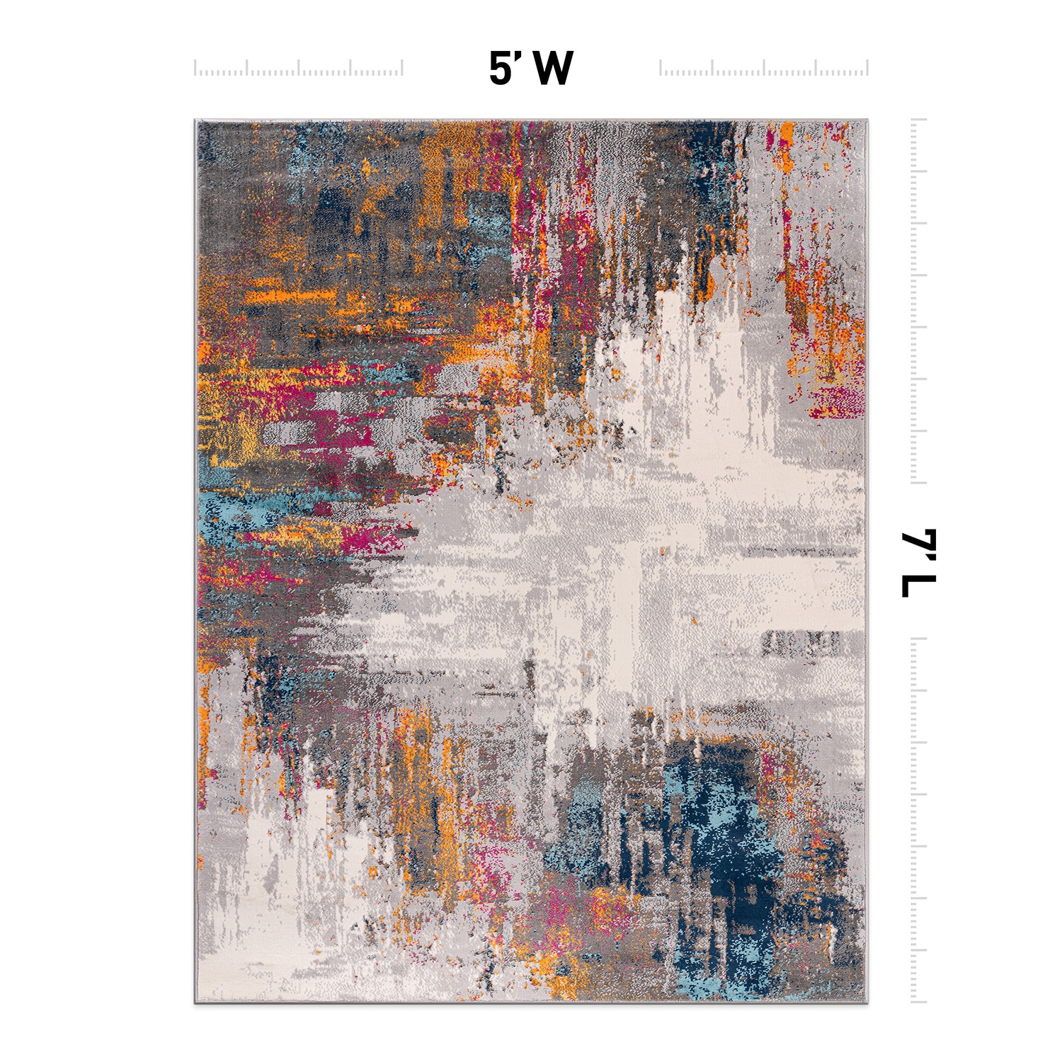 World Rug Gallery 4055MULTI5X7 rugs - View #2