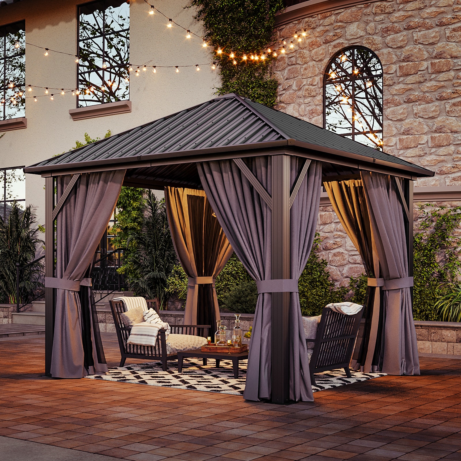 AOXUN G30023GR-1 Wood-Resin-Gazebos - View #2