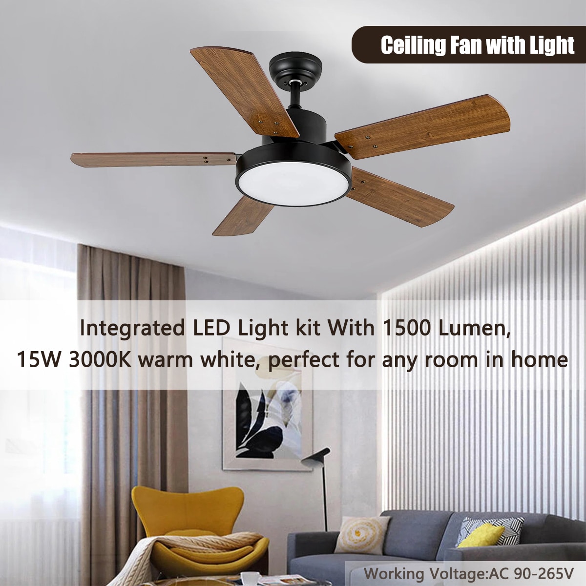 Kahomvis DHS-QPHF-44WS5 Ceiling-Fans - View #9