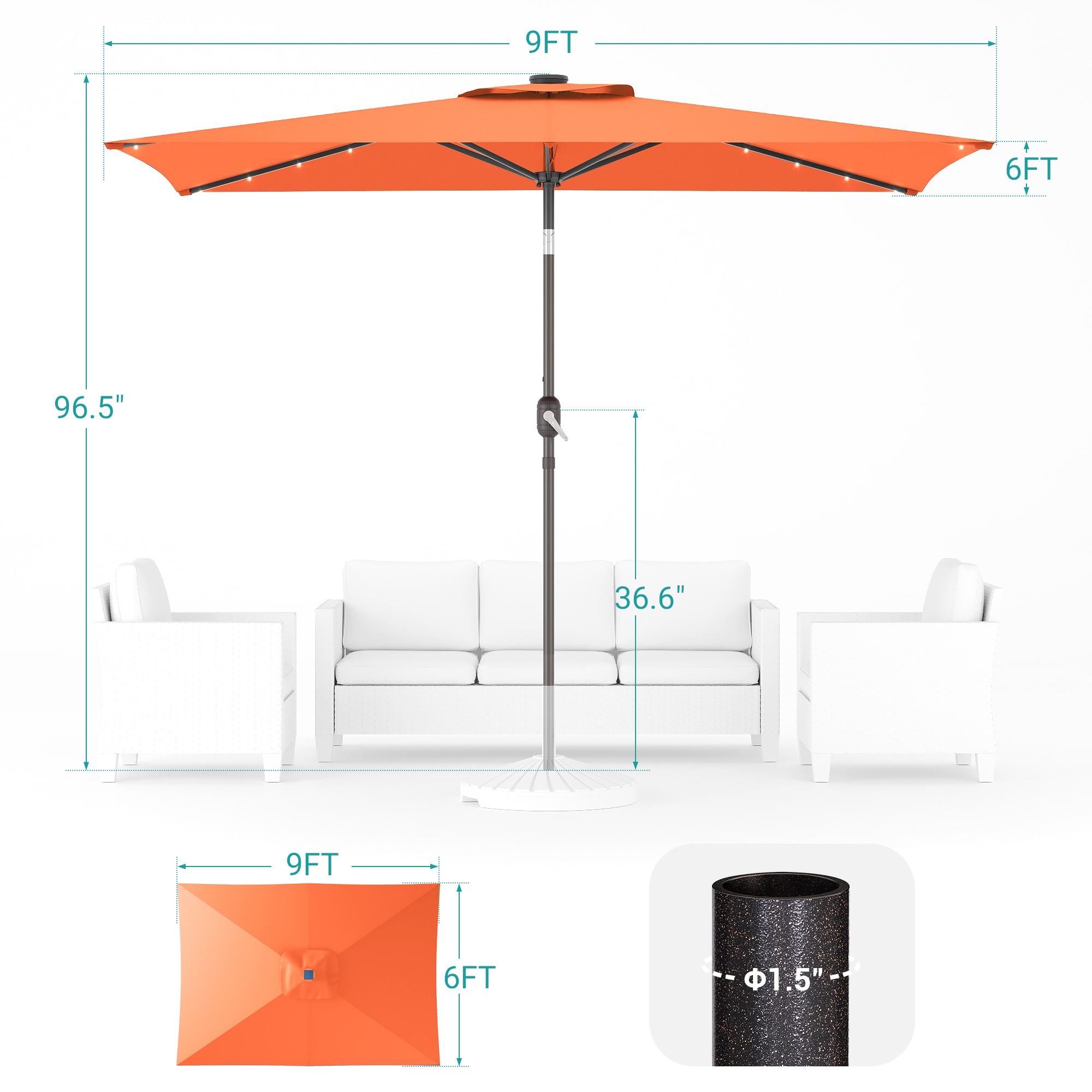 ACEGOSES LW-310YW-LED Umbrellas-2 - View #2
