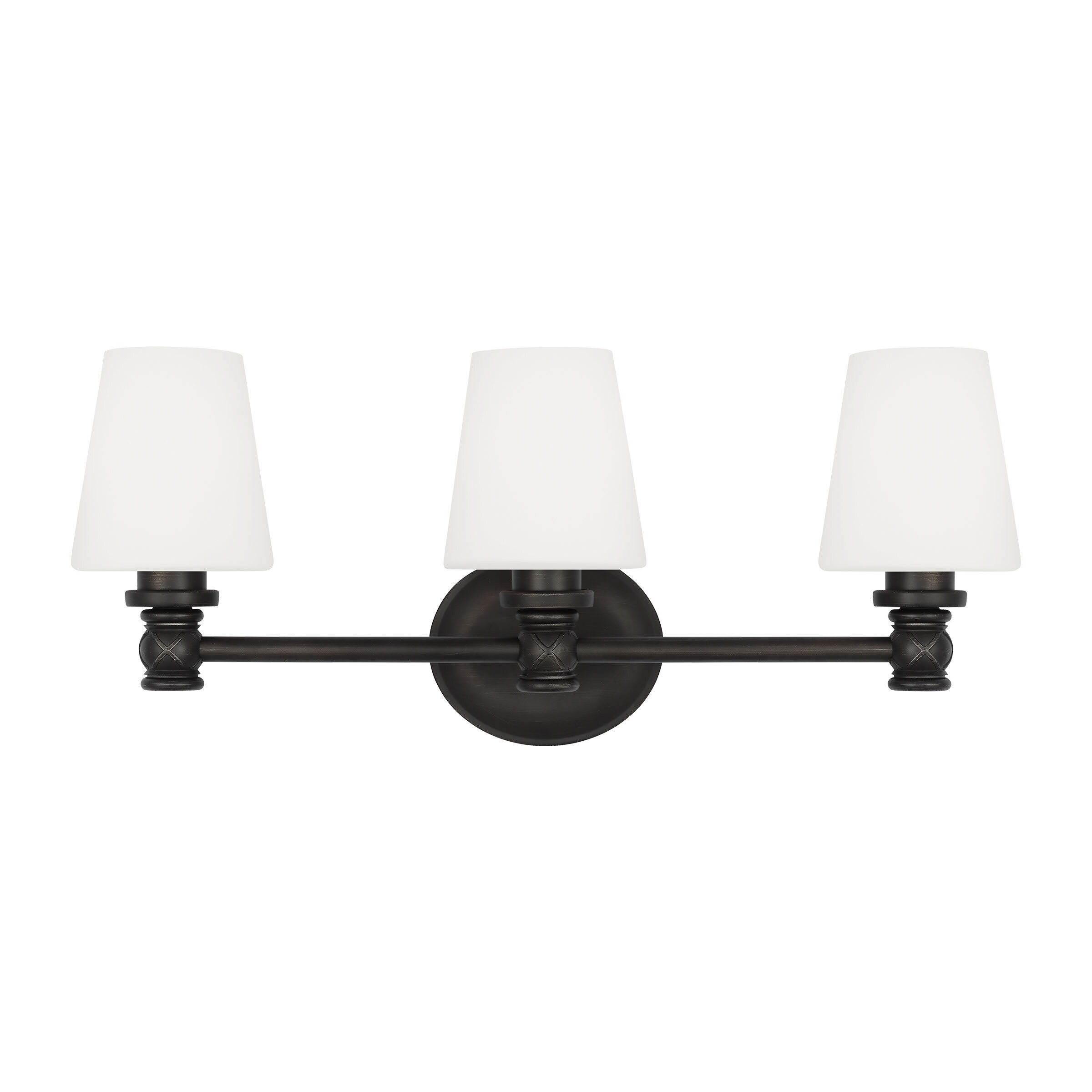 Generation Lighting VS22103AI Xavierre 23.125-in 3 -Light Gray Transitional Vanity light