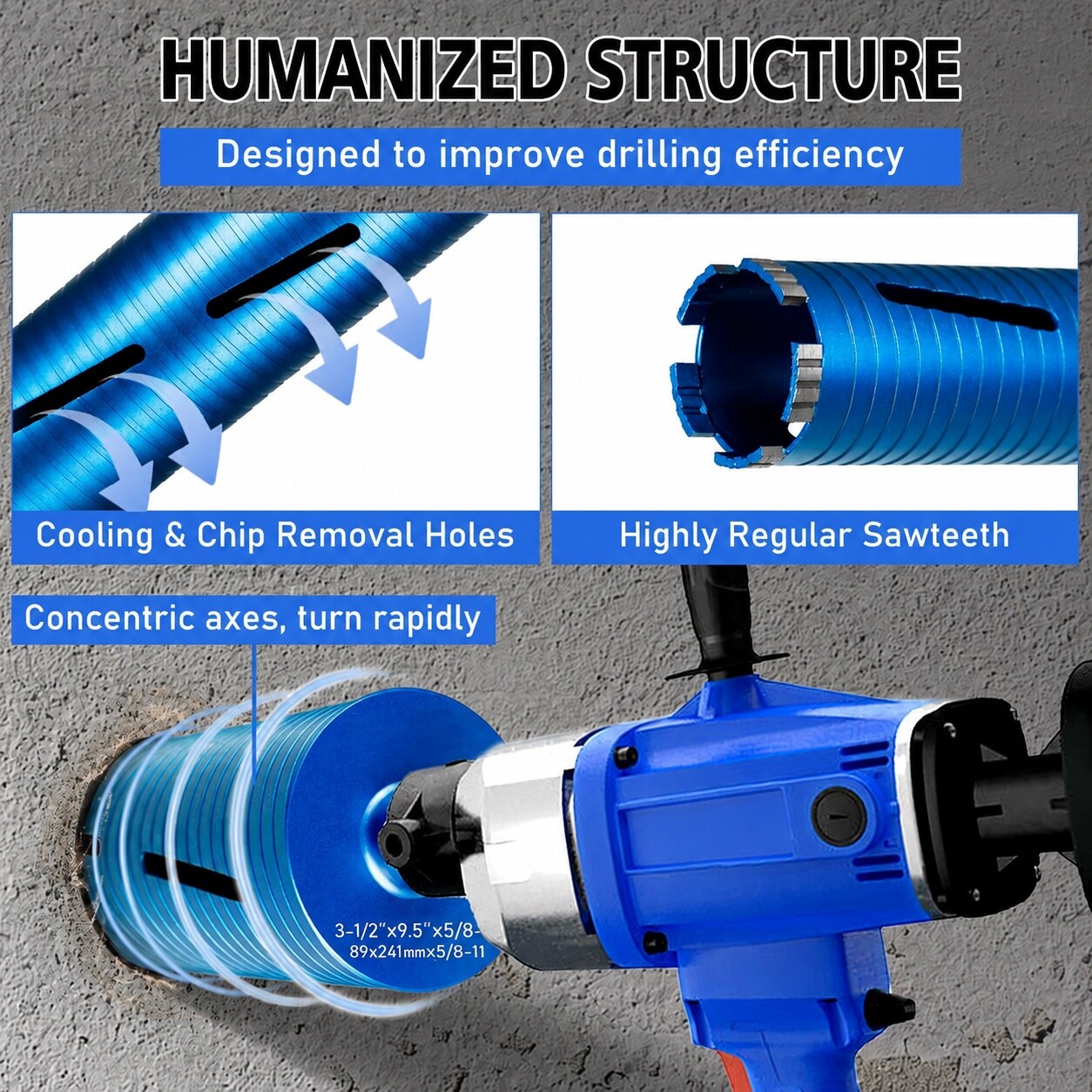 KIWDZFU LKI0817A129 Cement-Masonry-Drill-Bits - View #6