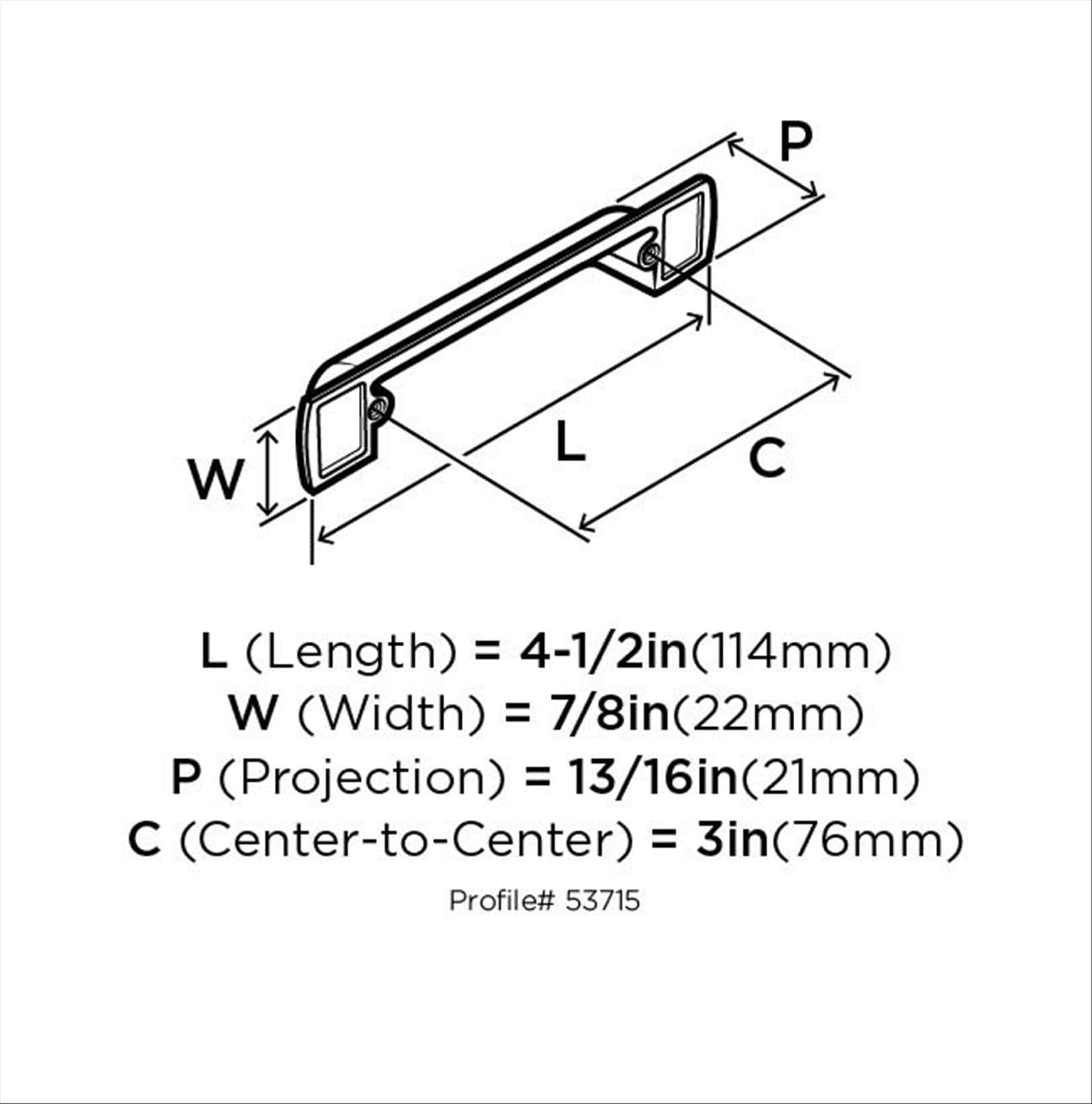 Amerock BP53715GPH Cabinet-Pulls - View #3