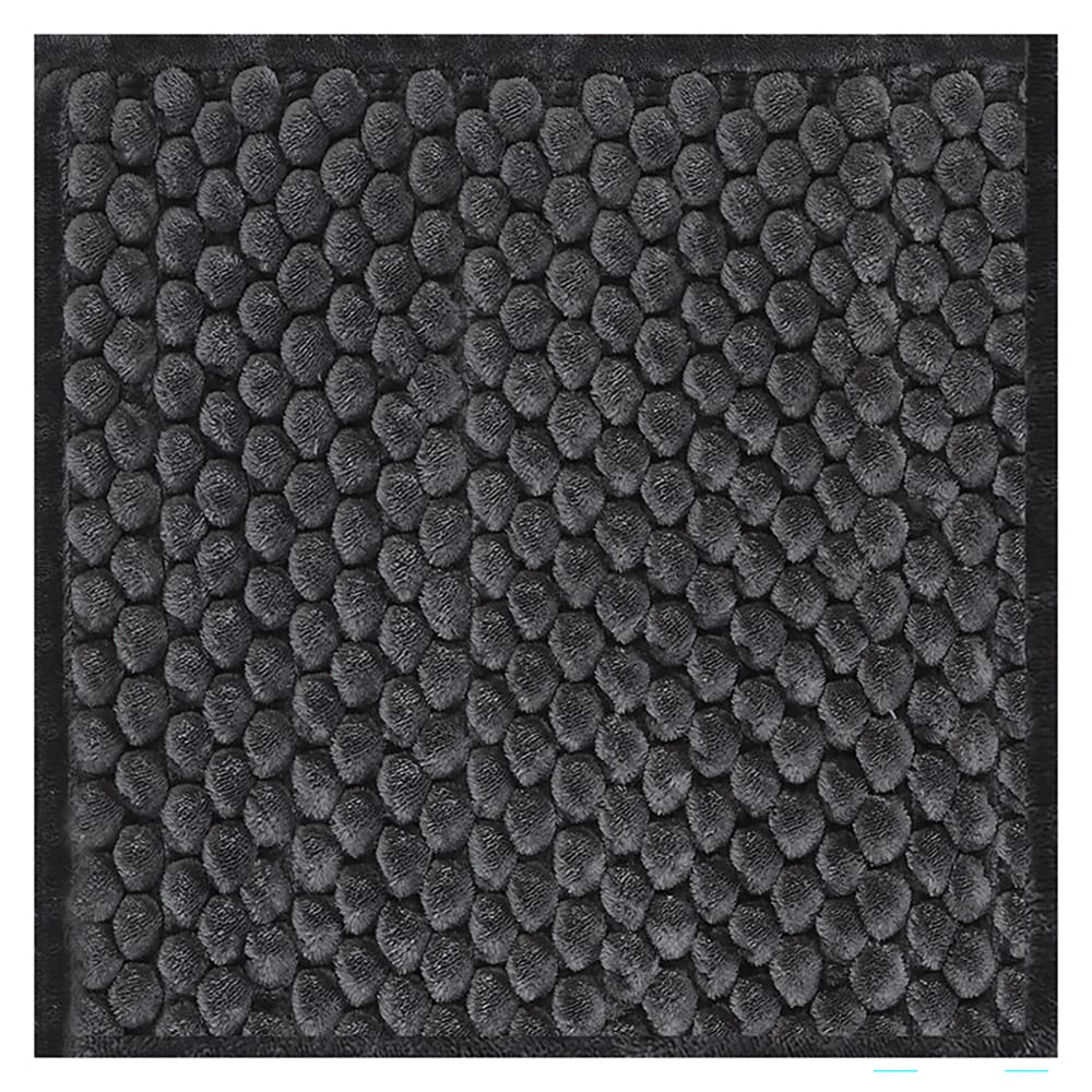 allen + roth 20-in x 32-in Dark Gray Polyester Bath Mat in the