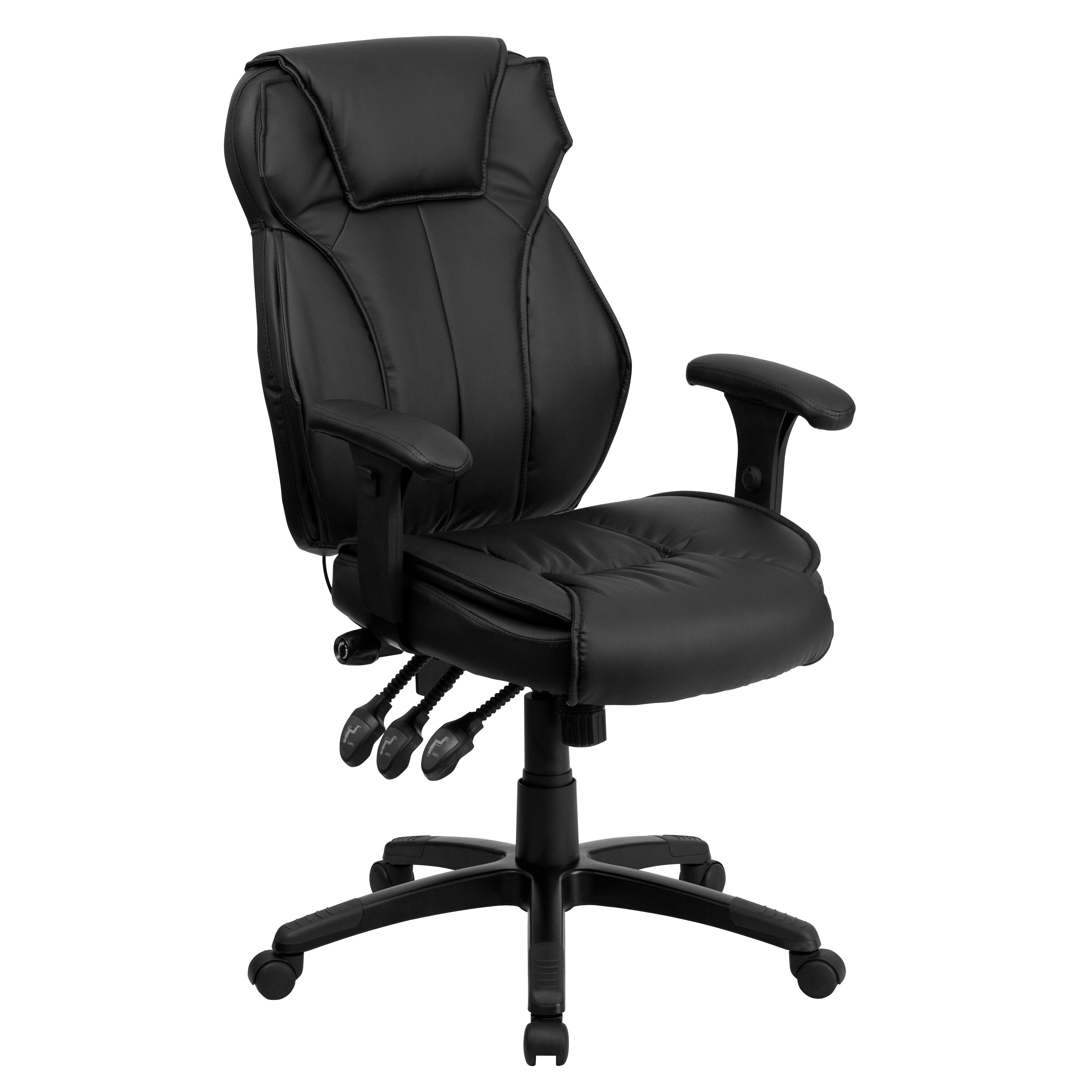 staples ormond faux leather executive chair black