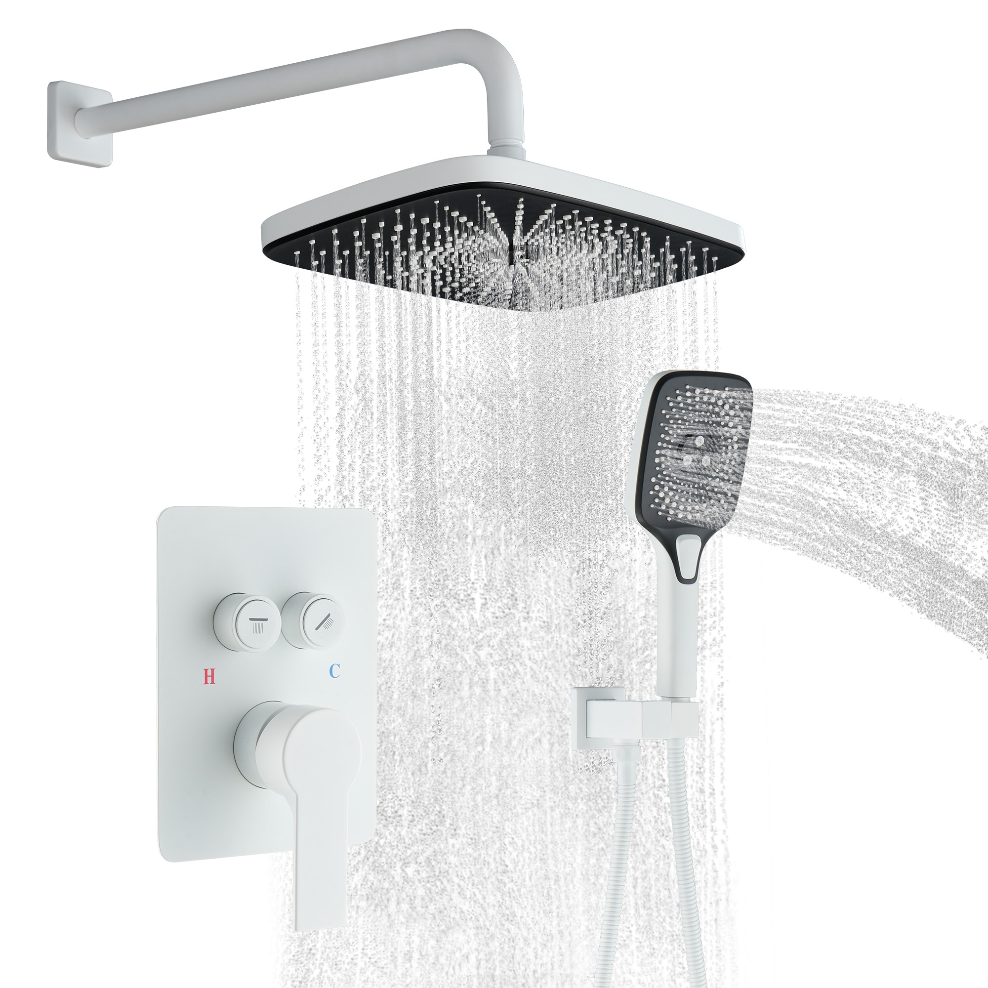 CASAINC CA-A4341-MW Showerhead-Bar-Panels - View #3