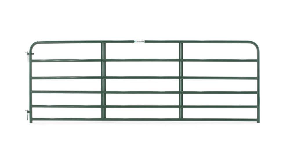 Tarter 6EG12 4-ft H x 12-ft W Green powder over e-coat Steel Farm Corral Gate Fence gate