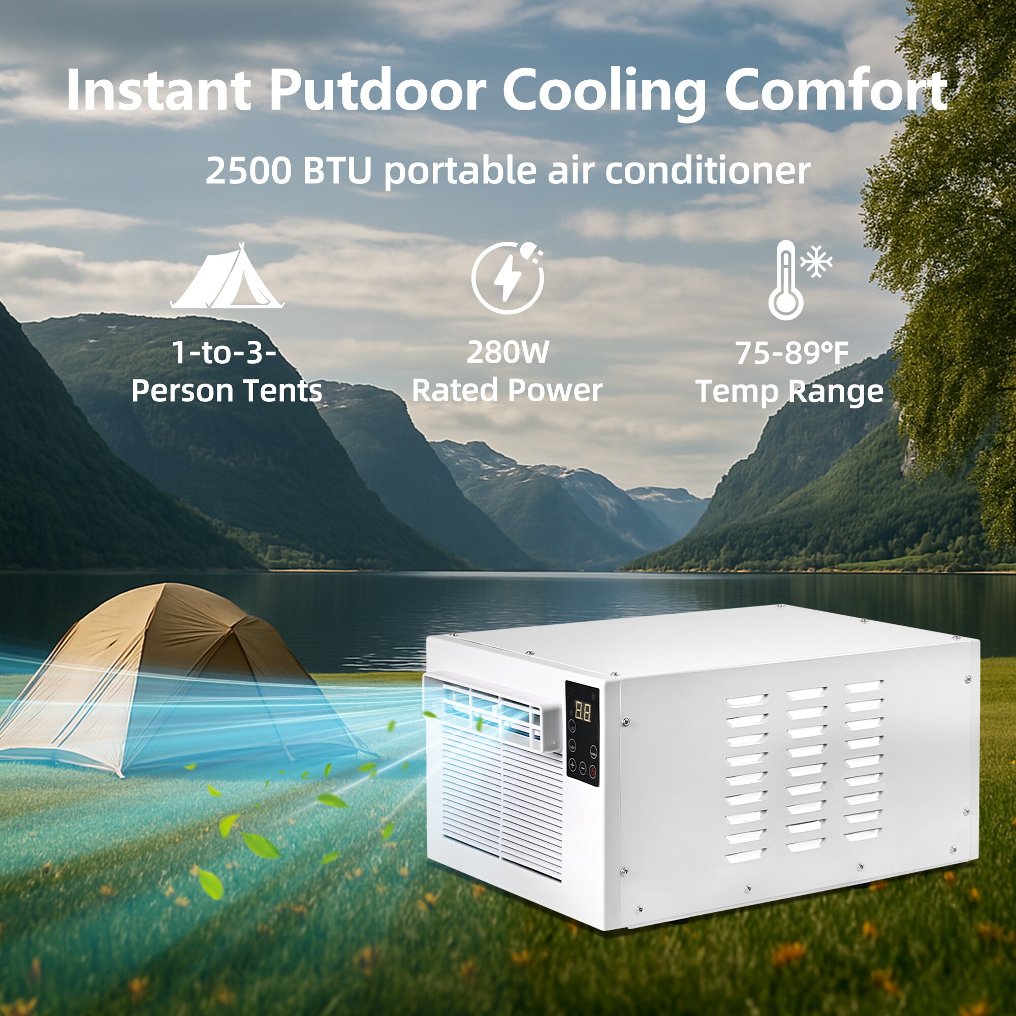 Phivve D4225B-YT Portable-Air-Conditioners - View #2