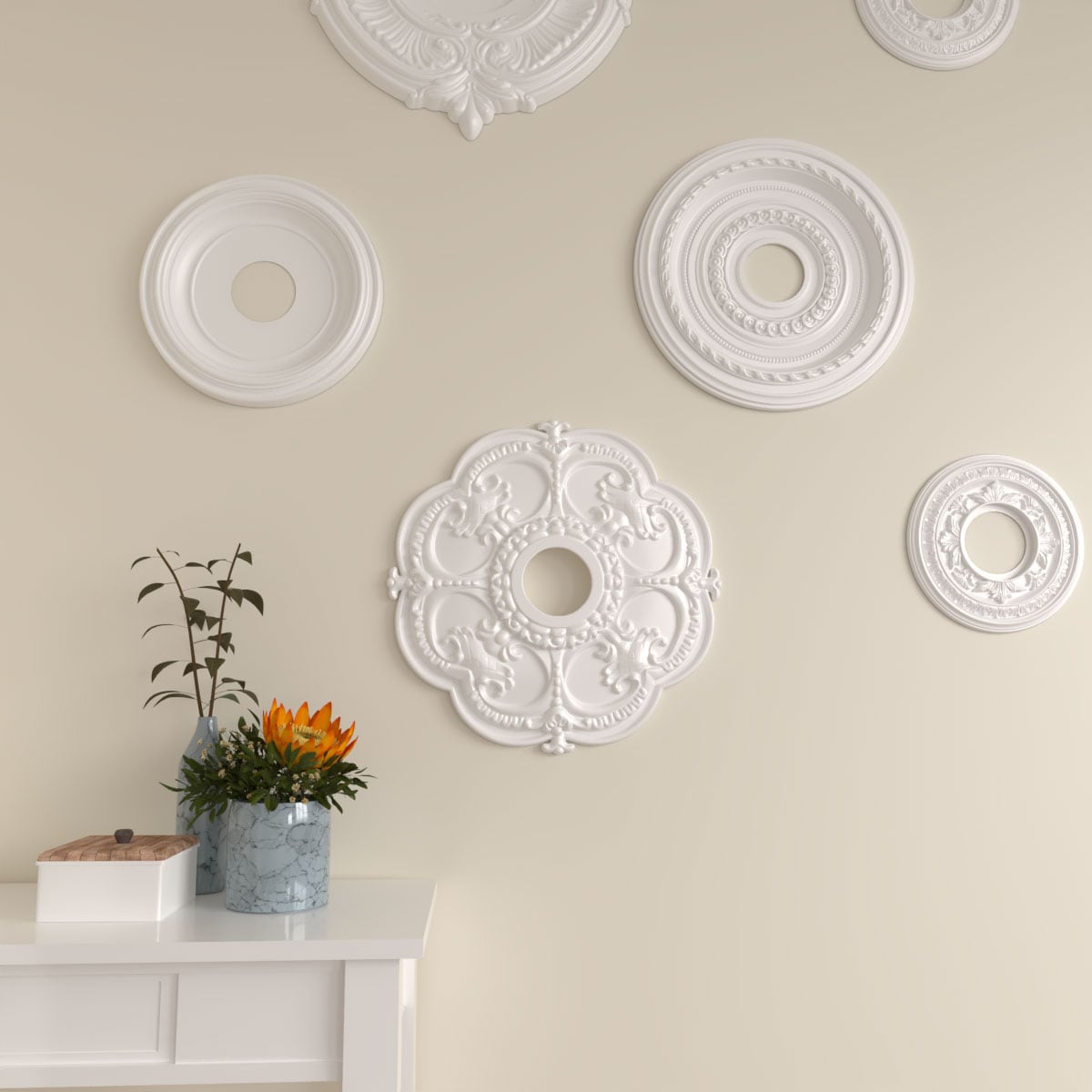 Ekena Millwork CM17RO Ceiling-Medallions - View #7