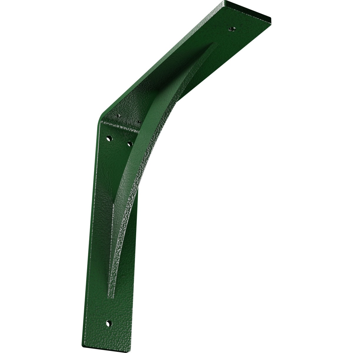 Ekena Millwork BKTM02X10X10LEHDG Legacy 10-in x 2-in x 10-in Green Steel Countertop Support Bracket
