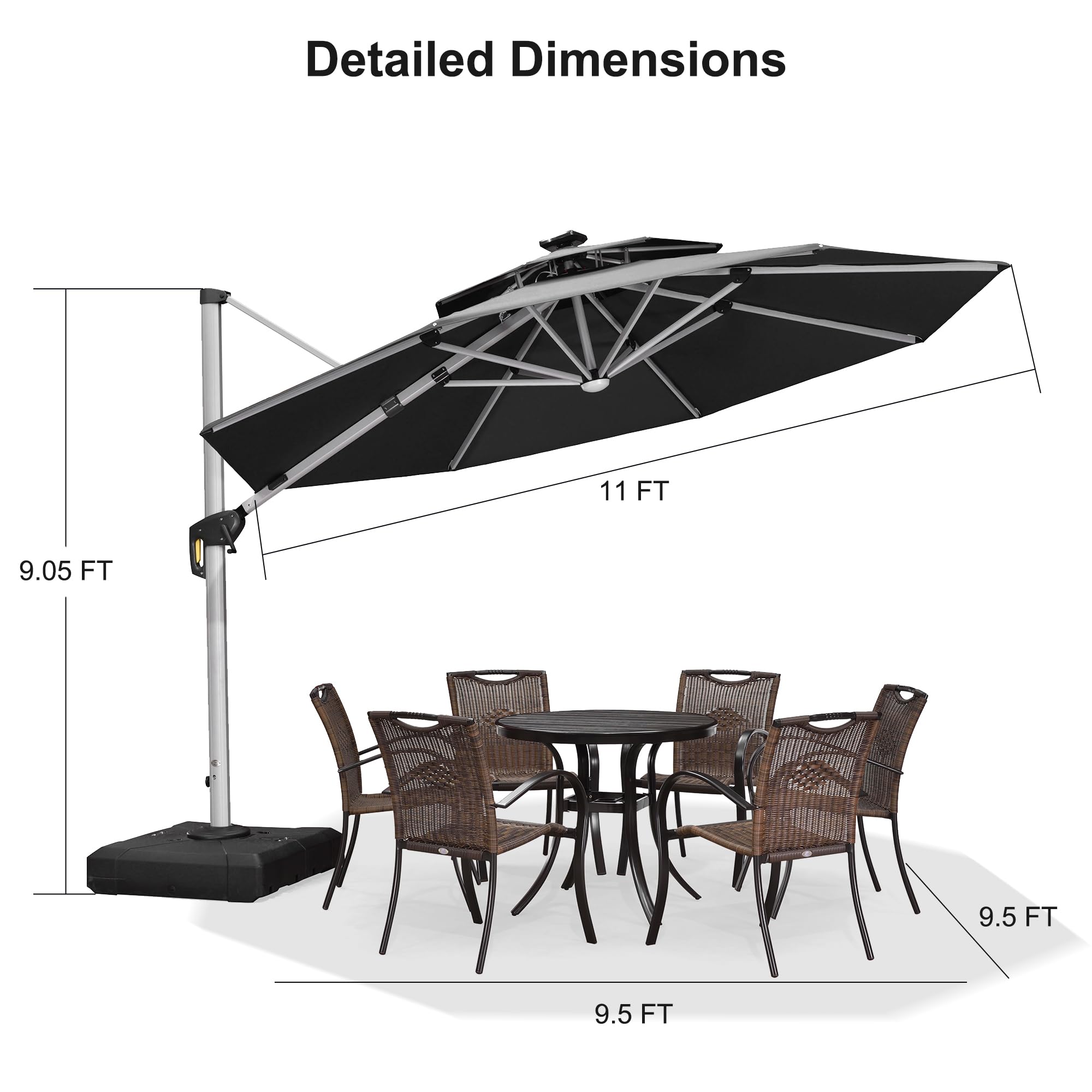 PURPLE LEAF LSGLRRDT11-GY Umbrellas-2 - View #10