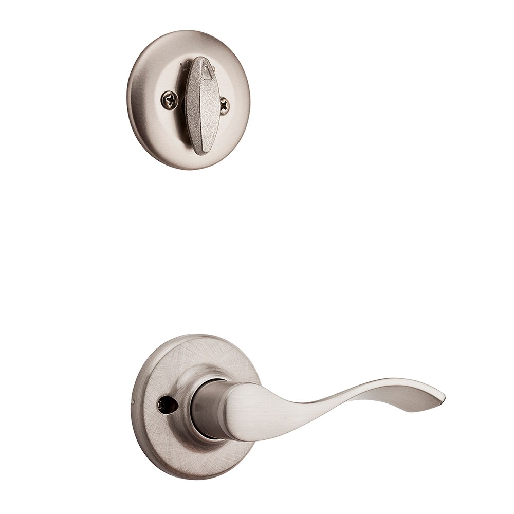 Kwikset Balboa Satin Nickel Single Cylinder Deadbolt Entry Door Interior Handle Balboa At