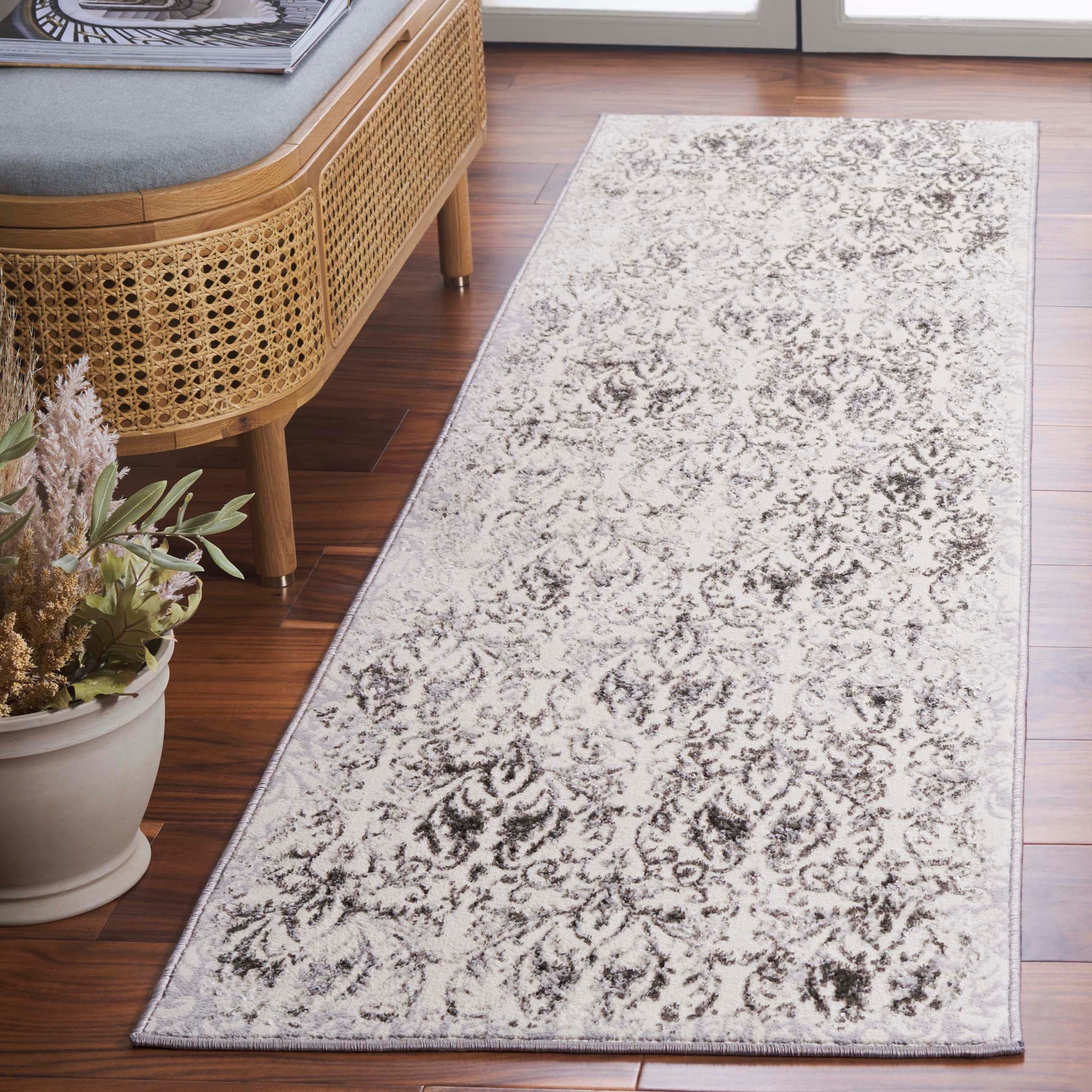 Orchard 222F Grey/Silver 2 x 8 Rectangular Runner rug