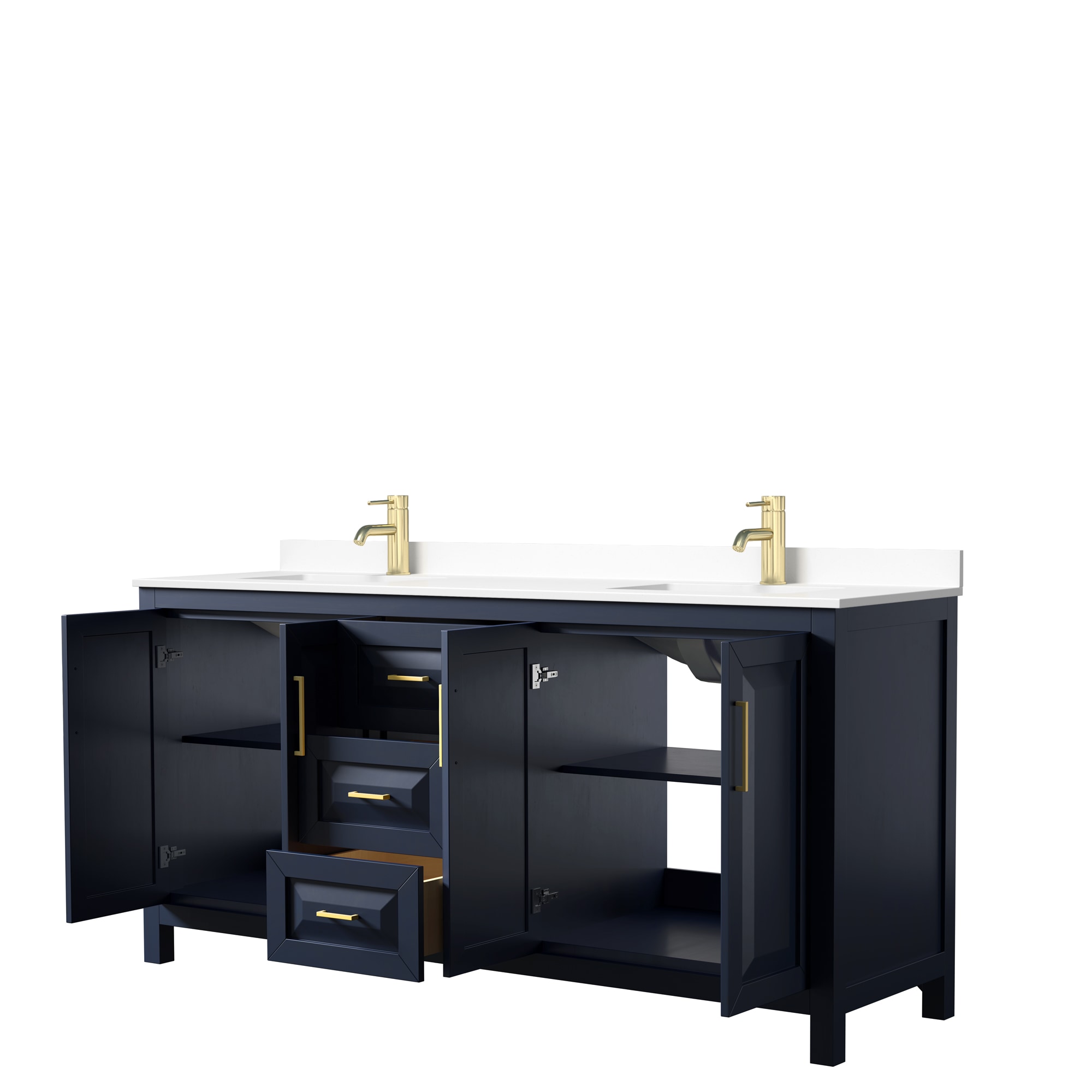 Wyndham Collection WCV252572DBLWCUNSMXX Bath-Vanity-Combo - View #2