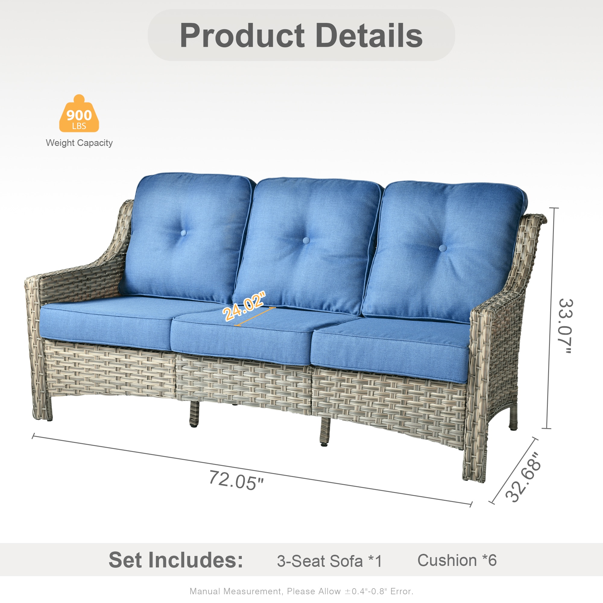 weaxty HMBPAD500-1 Patio-Sofas-Daybeds - View #4