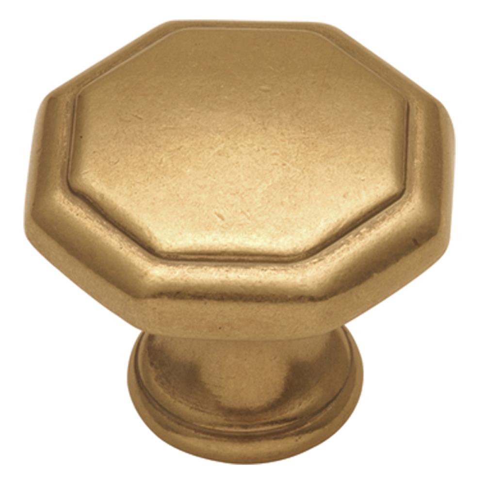 Hickory Hardware Forge Brushed Brass Cabinet Knob at The Knob Shop