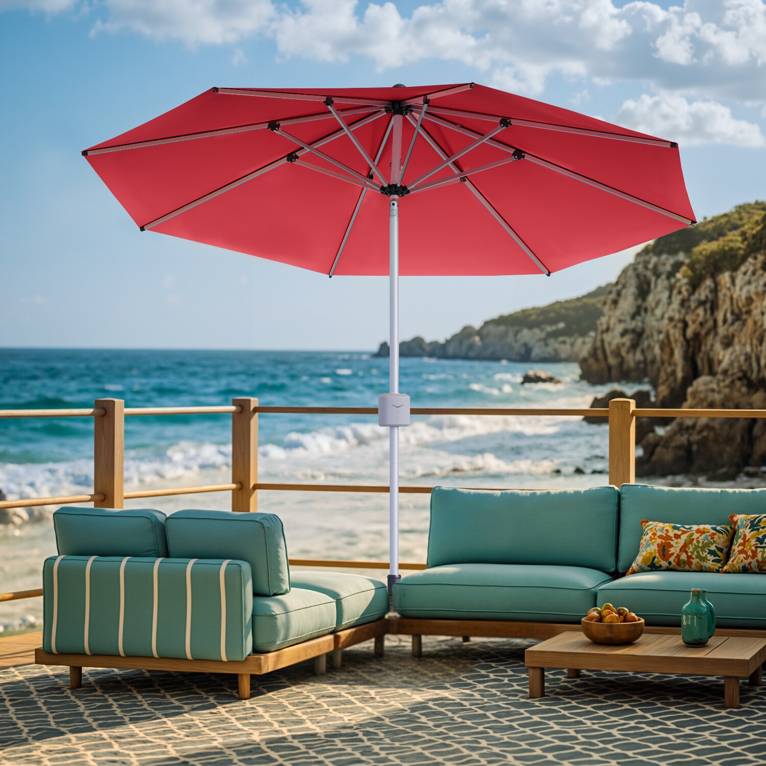 Patiowell WES-PUB24-0719-RD Umbrellas-2 - View #9